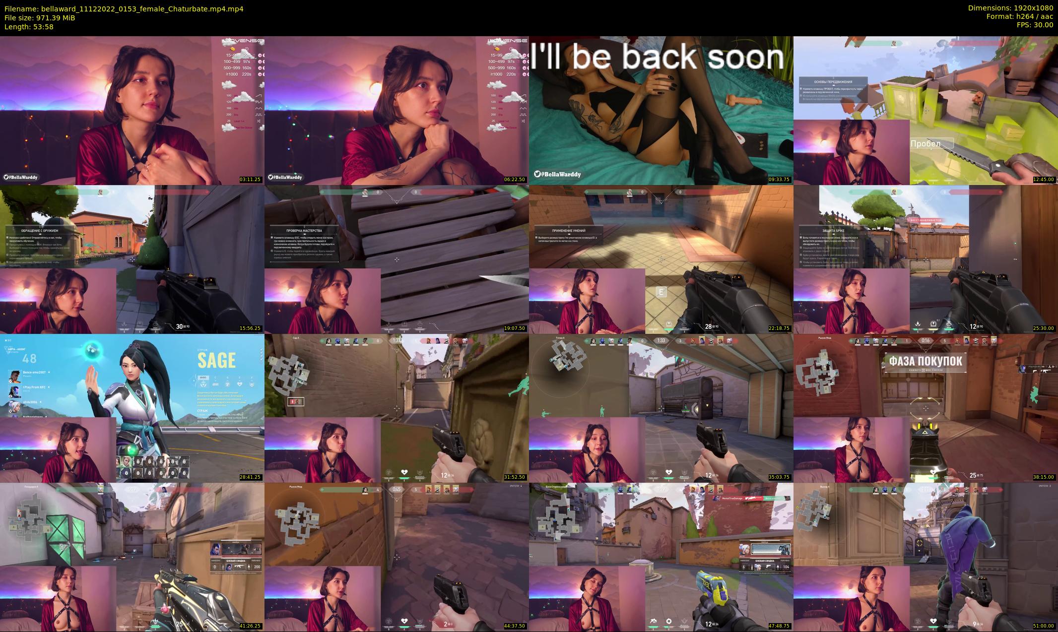 bellaward — 54 minute Chaturbate female cam show recording, 1080p, Dec 11, 2022