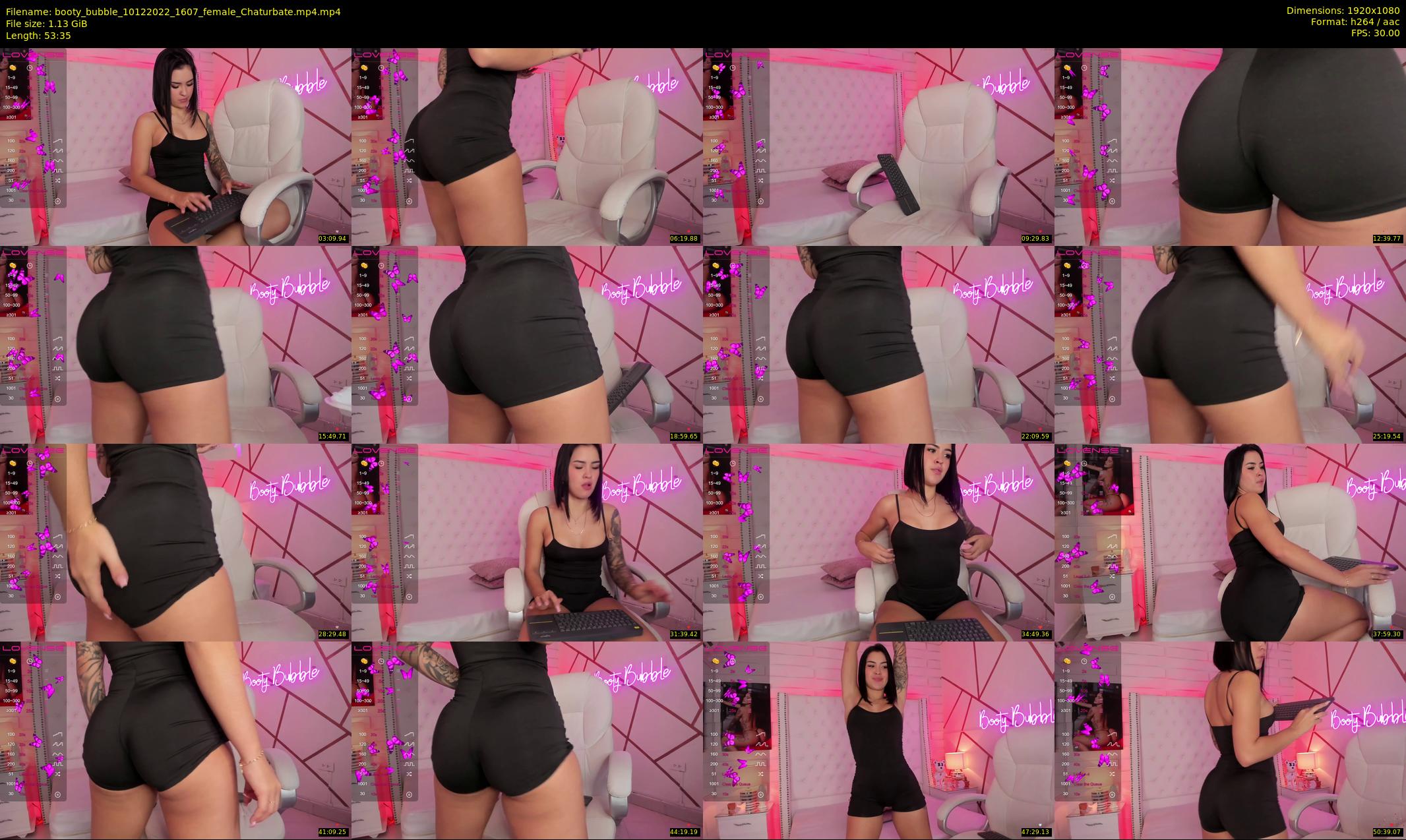 booty_bubble — 54 minute Chaturbate female cam show recording, 1080p, Dec 10, 2022