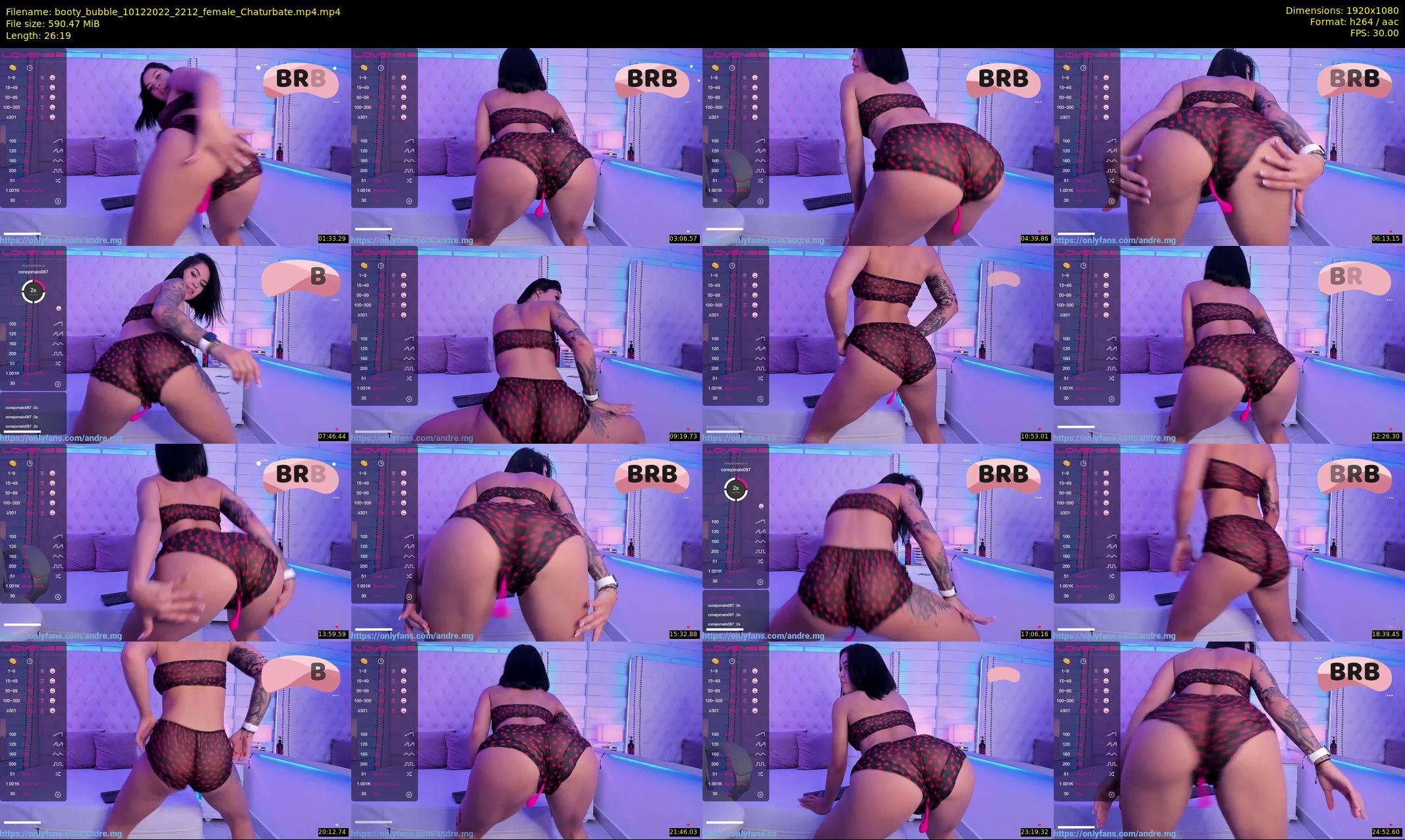 booty_bubble — 27 minute Chaturbate female cam show recording, 1080p, Dec 10, 2022