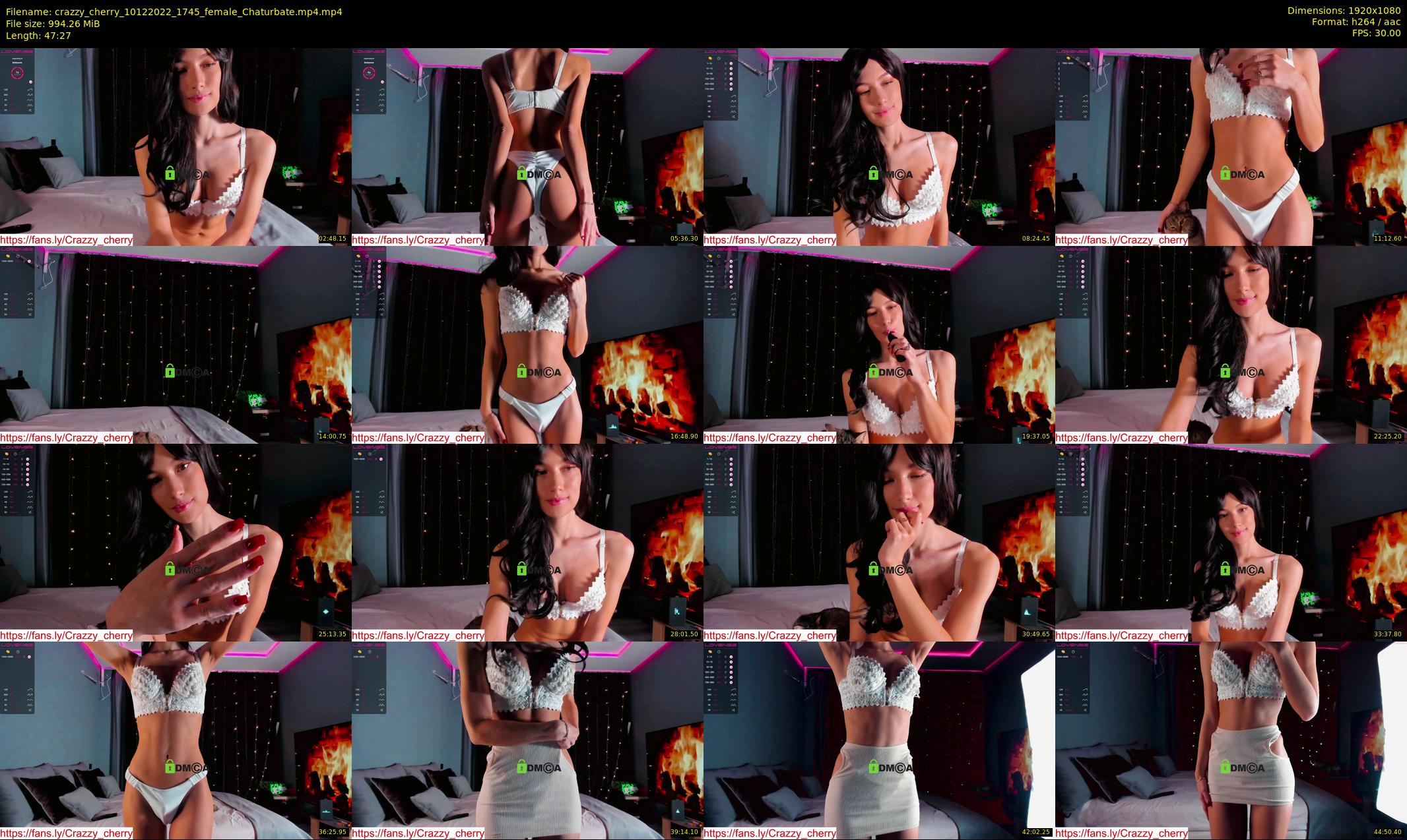 crazzy_cherry — 48 minute Chaturbate female cam show recording, 1080p, Dec 10, 2022
