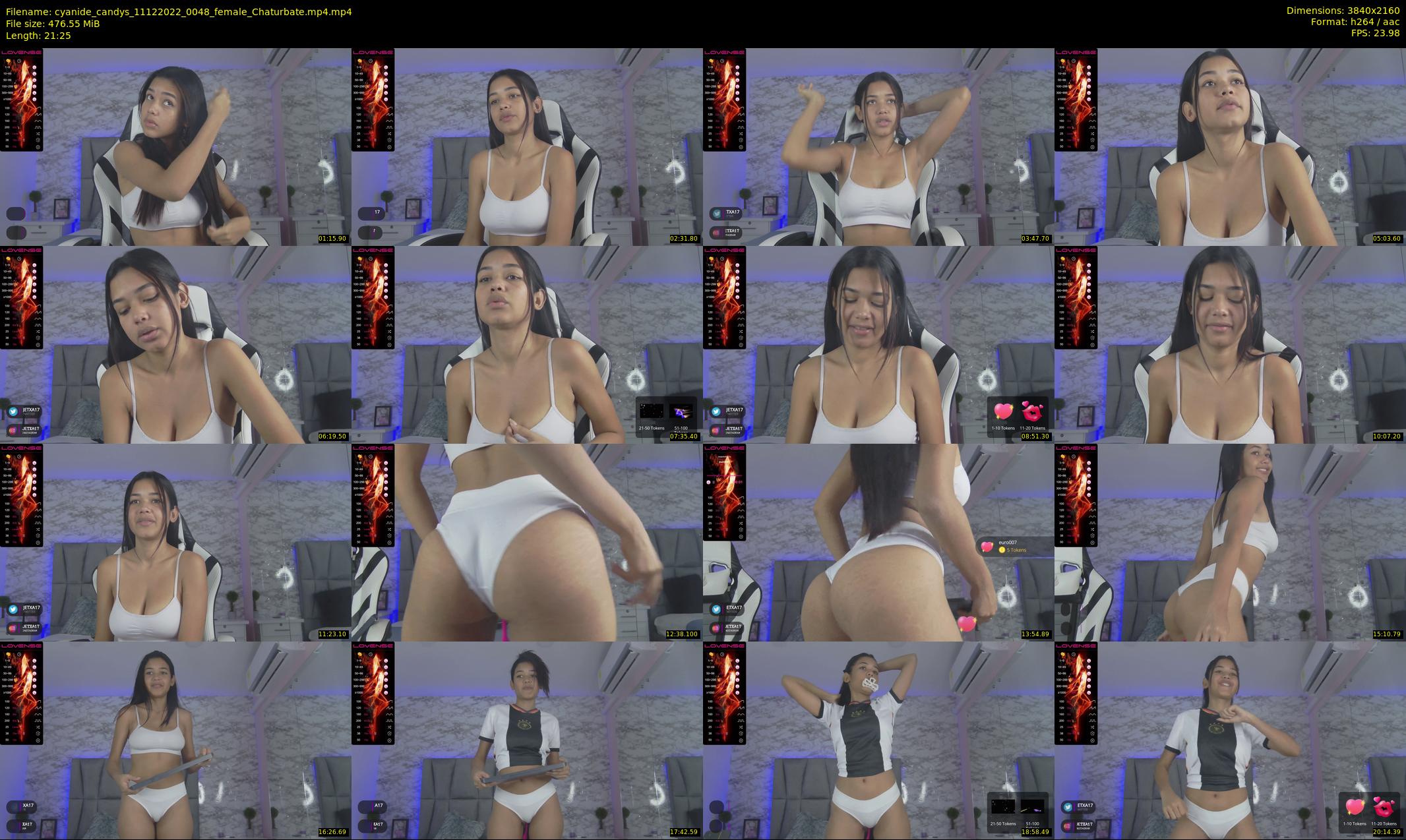 cyanide_candys — 22 minute Chaturbate female cam show recording, 4K, Dec 11, 2022