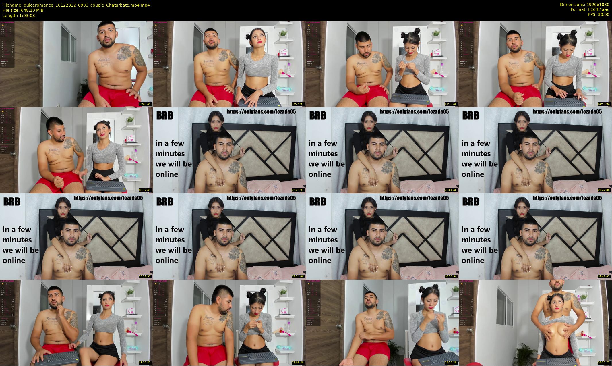 dulceromance — 64 minute Chaturbate couple cam show recording, 1080p, Dec 10, 2022