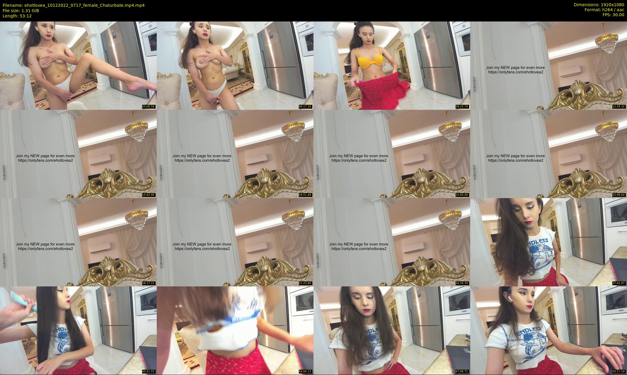 ehotlovea — 54 minute Chaturbate female cam show recording, 1080p, Dec 10, 2022