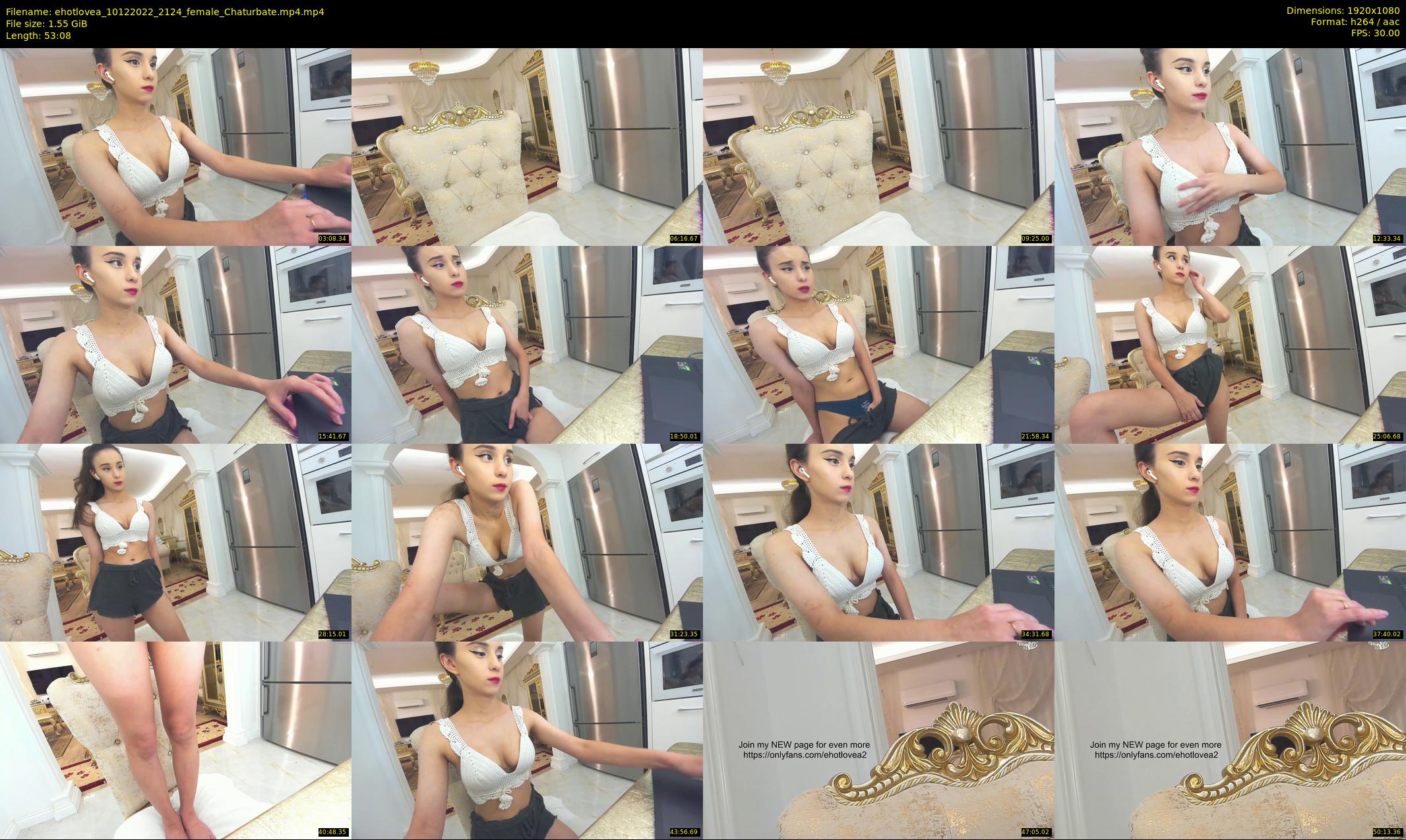ehotlovea — 54 minute Chaturbate female cam show recording, 1080p, Dec 10, 2022
