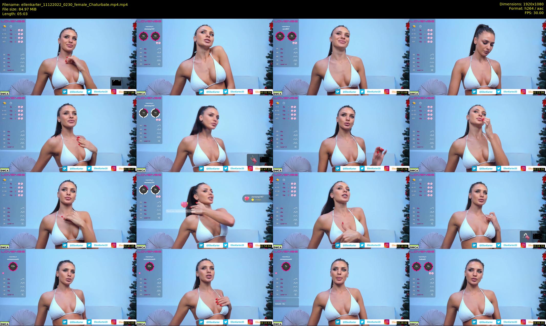 ellenkarter — 6 minute Chaturbate female cam show recording, 1080p, Dec 11, 2022