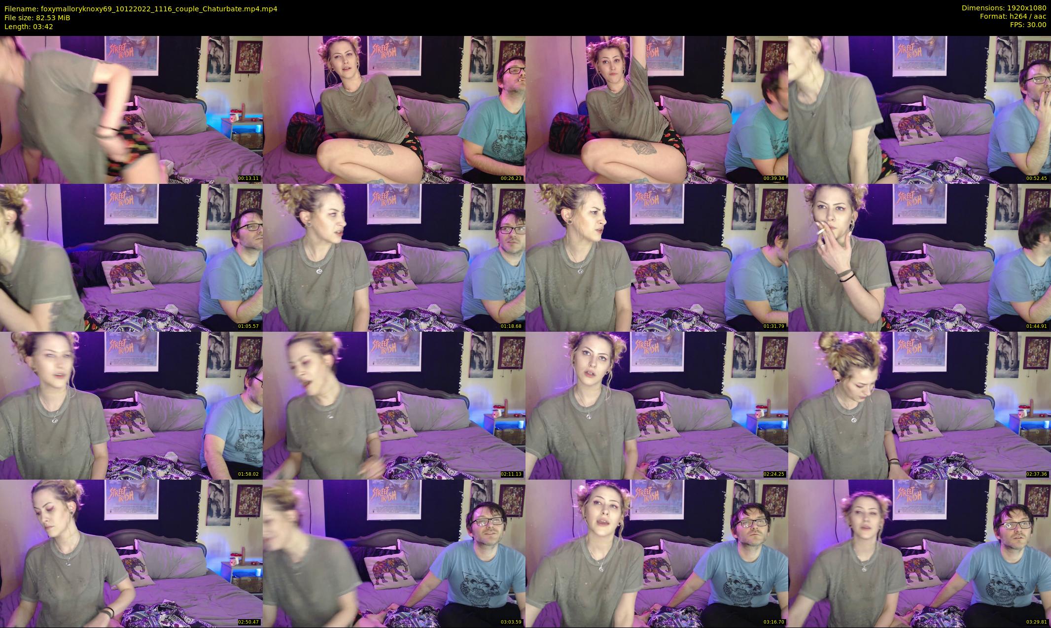 foxymalloryknoxy69 — 4 minute Chaturbate couple cam show recording, 1080p, Dec 10, 2022