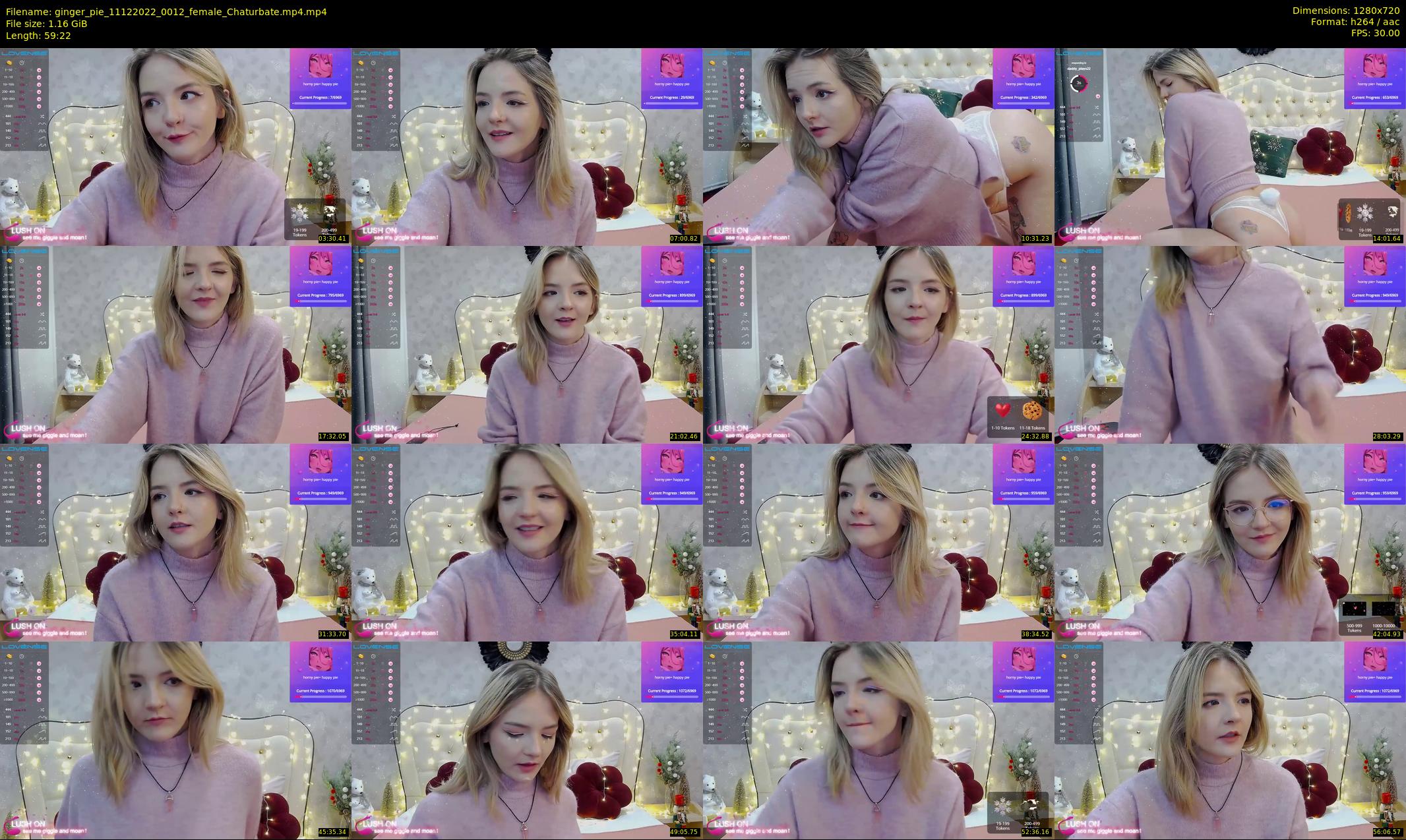 ginger_pie — 60 minute Chaturbate female cam show recording, 720p, Dec 11, 2022