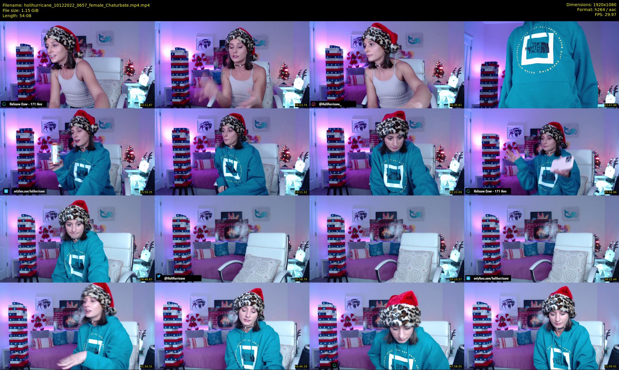 holihurricane — 55 minute Chaturbate female cam show recording, 1080p, Dec 10, 2022