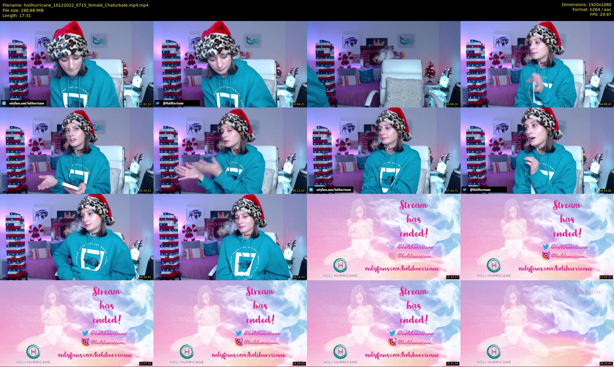 holihurricane — 18 minute Chaturbate female cam show recording, 1080p, Dec 10, 2022
