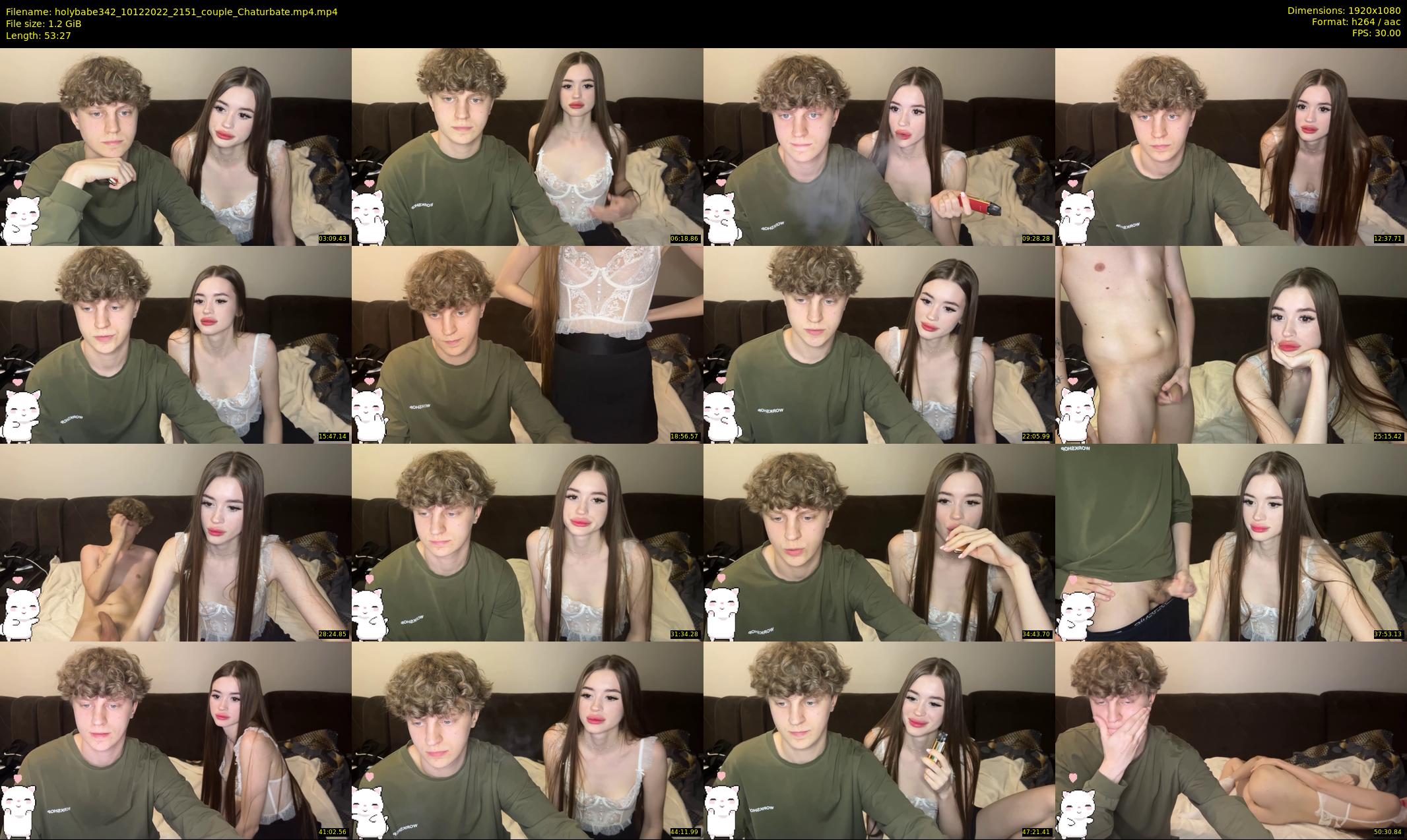 holybabe342 — 54 minute Chaturbate couple cam show recording, 1080p, Dec 10, 2022