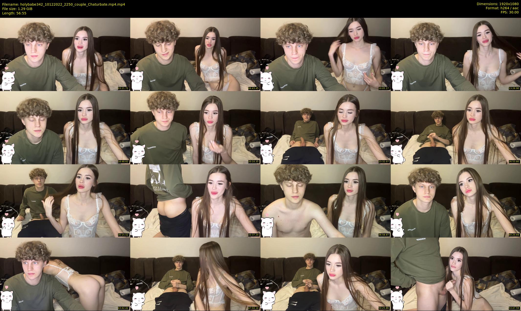 holybabe342 — 57 minute Chaturbate couple cam show recording, 1080p, Dec 10, 2022