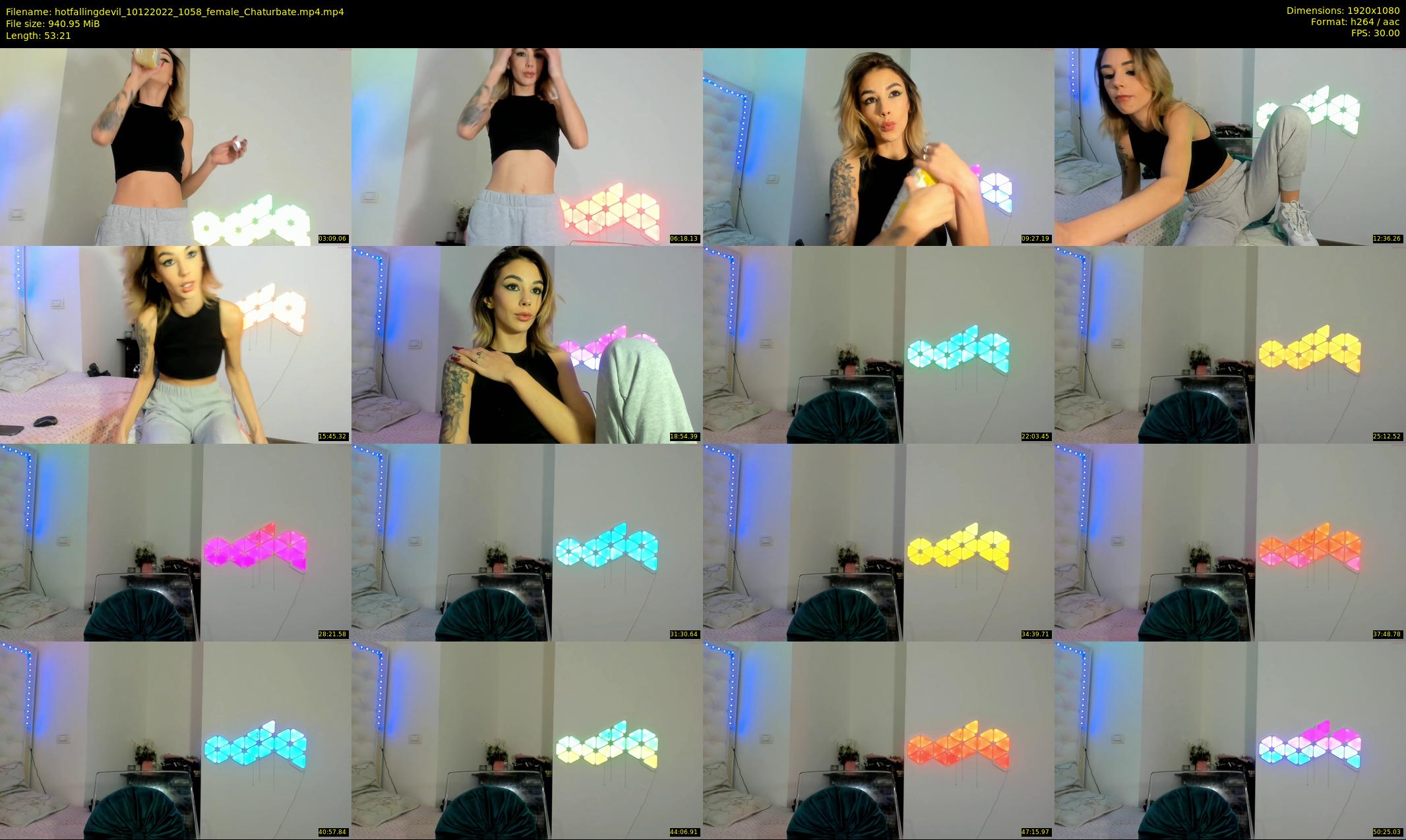 hotfallingdevil — 54 minute Chaturbate female cam show recording, 1080p, Dec 10, 2022
