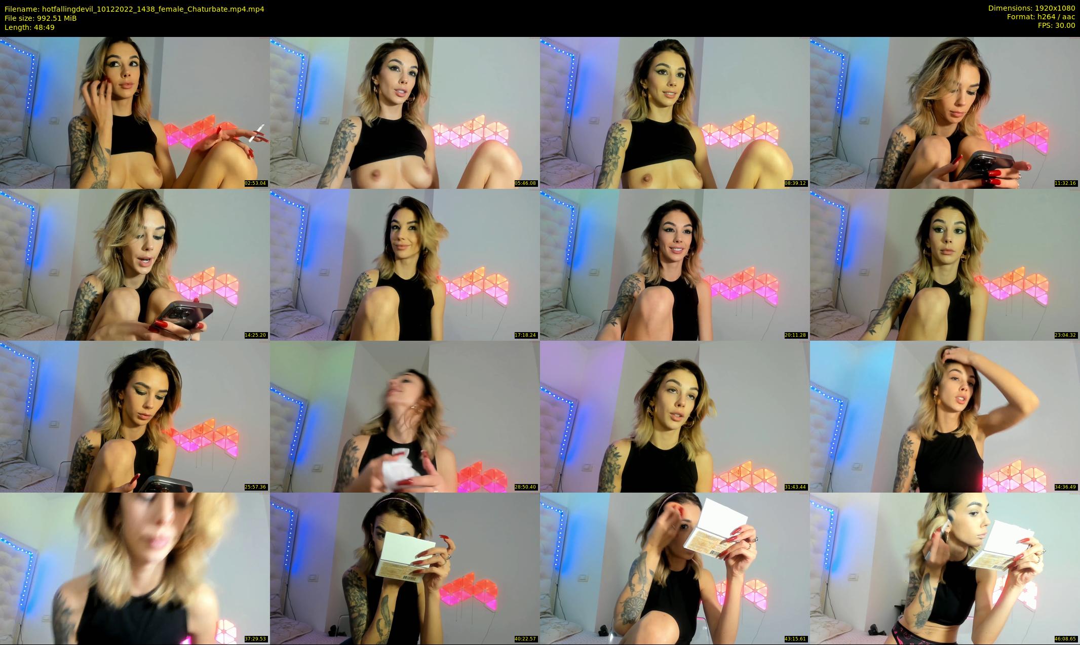 hotfallingdevil — 49 minute Chaturbate female cam show recording, 1080p, Dec 10, 2022