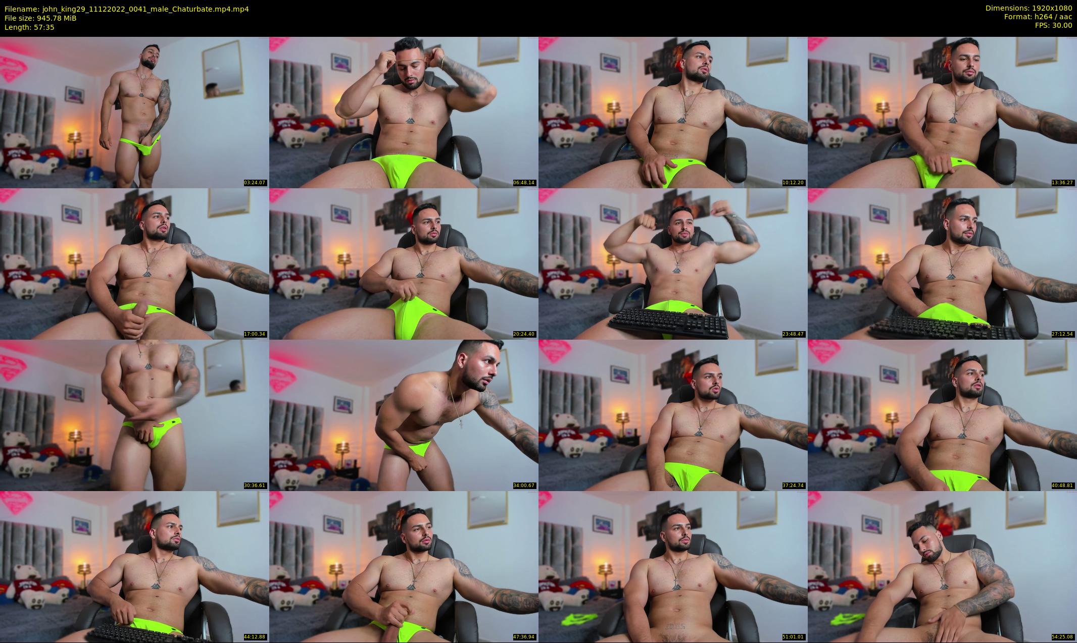 john_king29 — 58 minute Chaturbate male cam show recording, 1080p, Dec 11, 2022