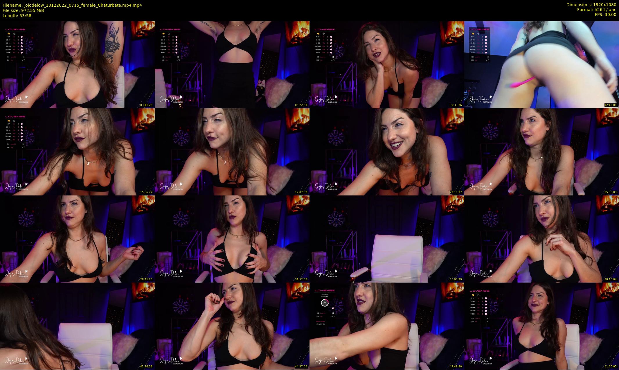 jojodelow — 54 minute Chaturbate female cam show recording, 1080p, Dec 10, 2022
