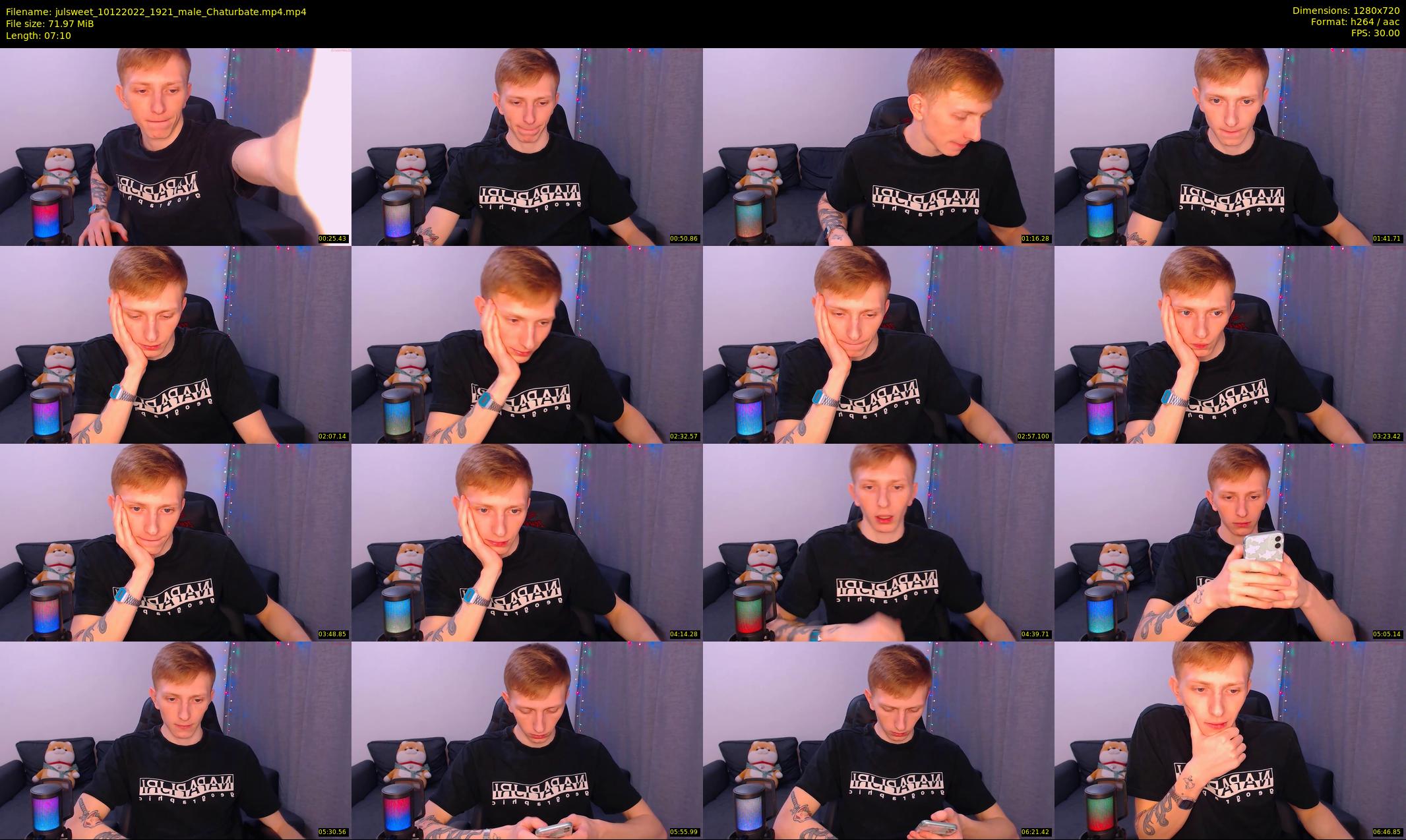 julsweet — 8 minute Chaturbate male cam show recording, 720p, Dec 10, 2022
