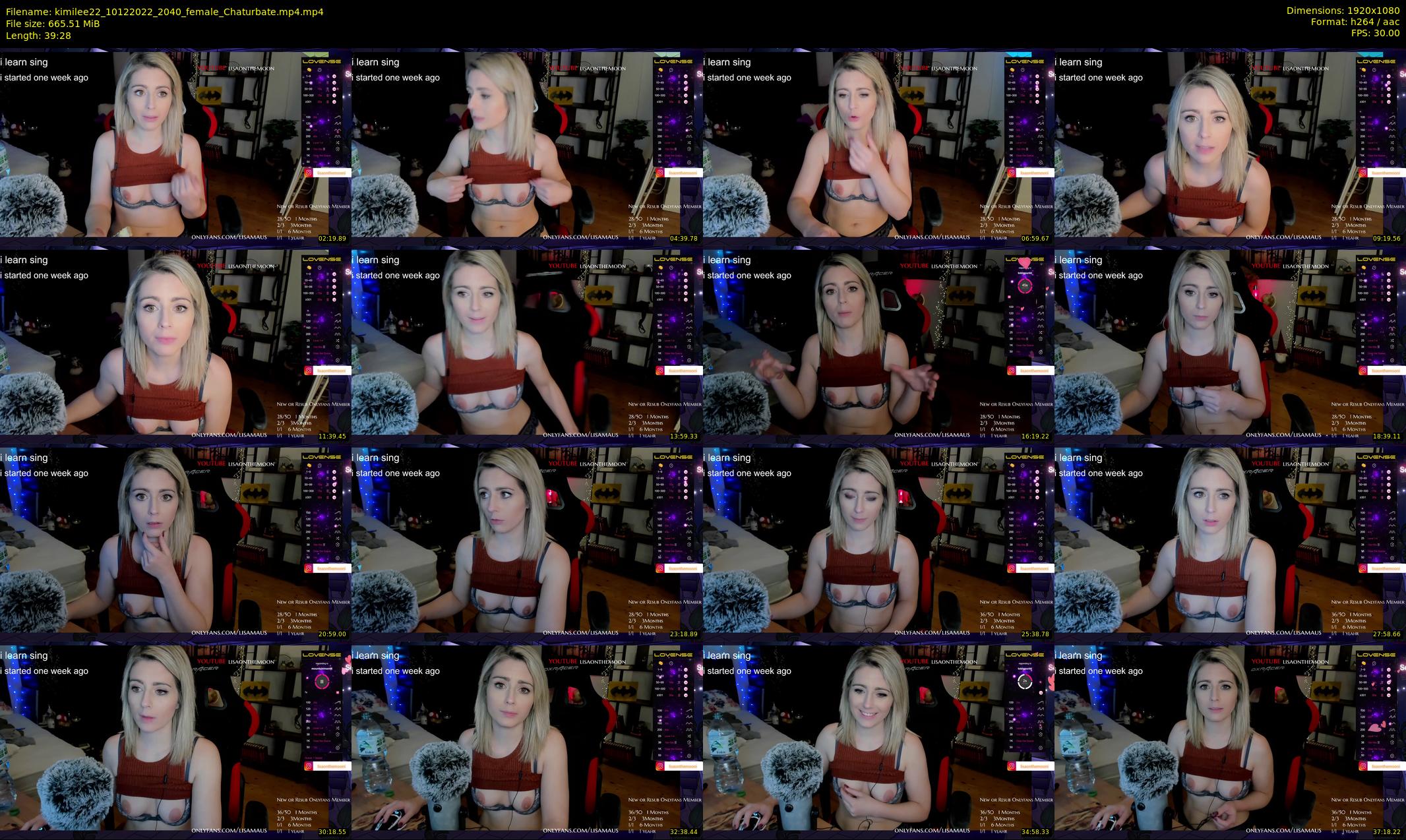 kimilee22 — 40 minute Chaturbate female cam show recording, 1080p, Dec 10, 2022