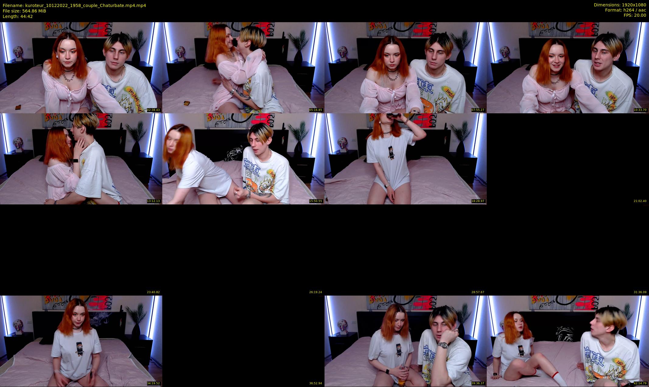 kuroteur — 45 minute Chaturbate couple cam show recording, 1080p, Dec 10, 2022