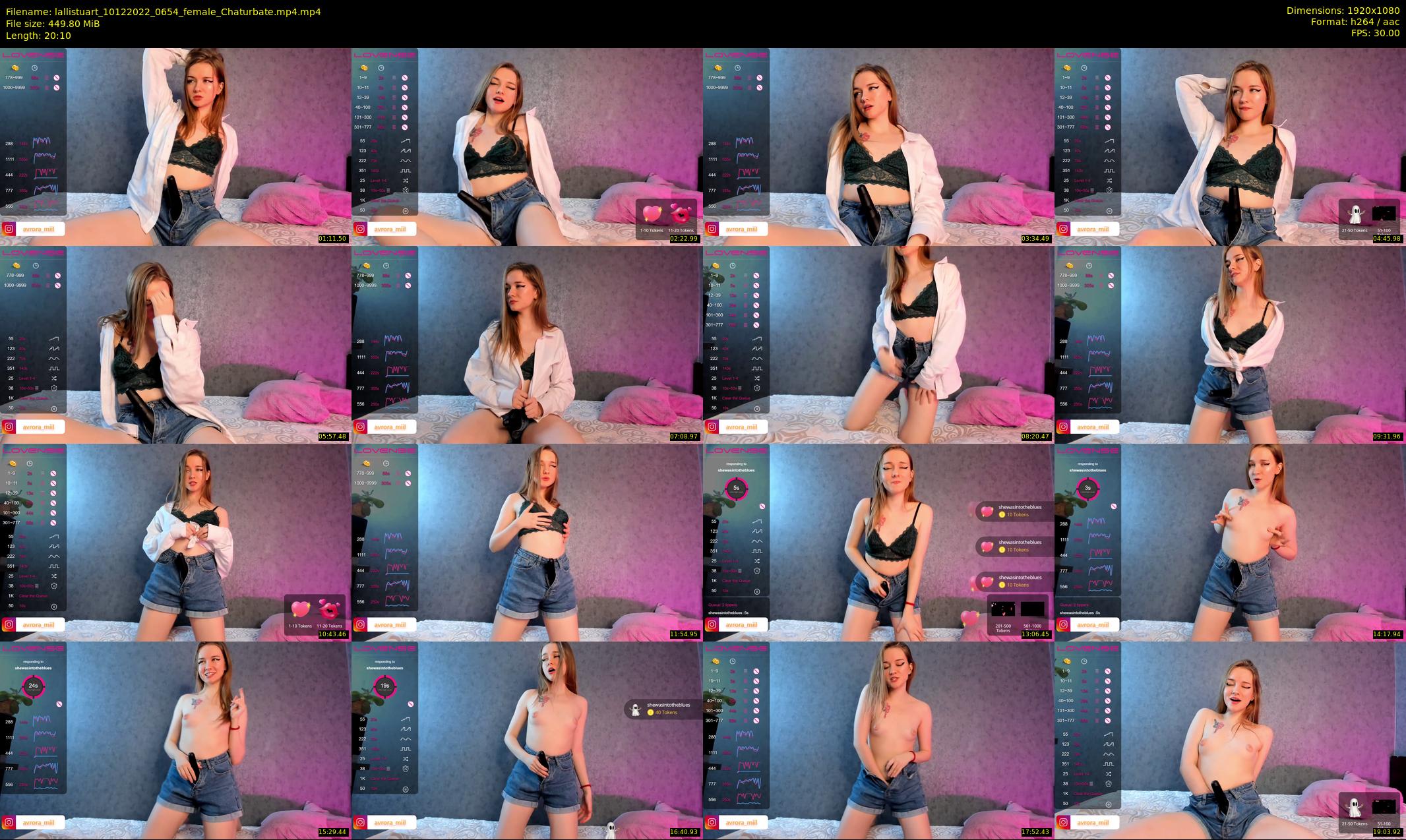 lallistuart — 21 minute Chaturbate female cam show recording, 1080p, Dec 10, 2022