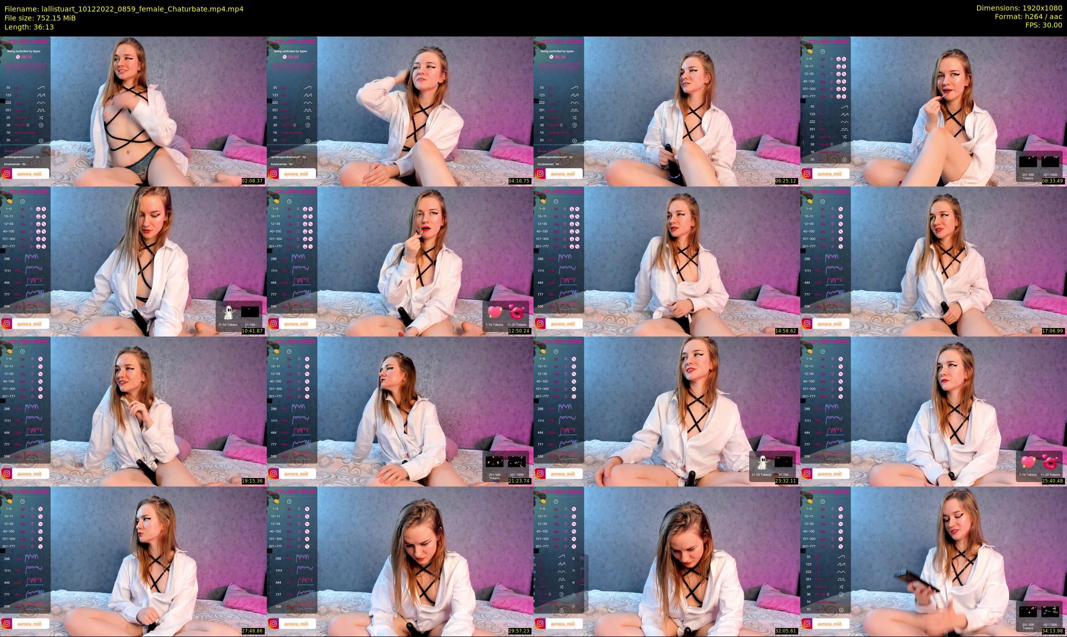 lallistuart — 37 minute Chaturbate female cam show recording, 1080p, Dec 10, 2022