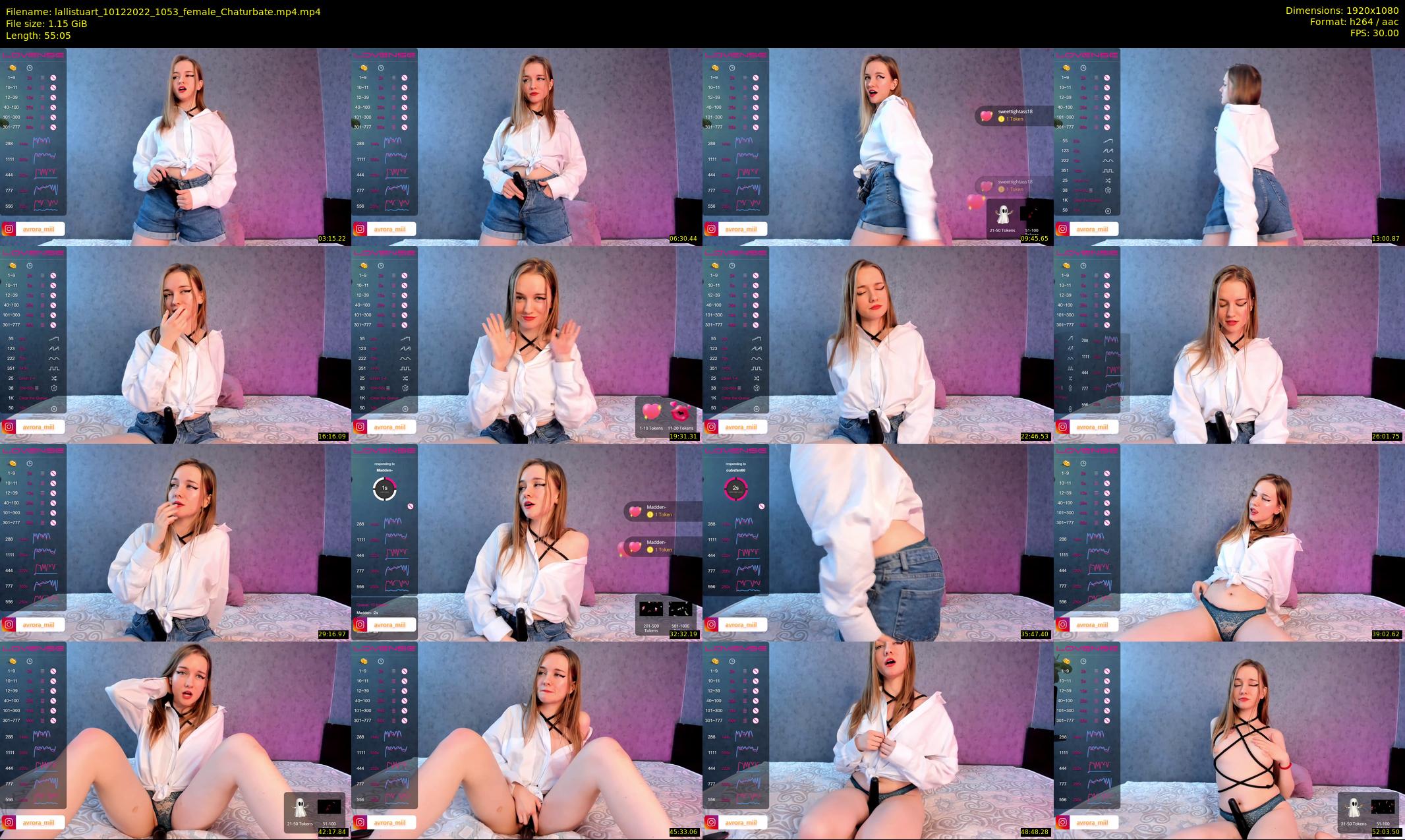 lallistuart — 56 minute Chaturbate female cam show recording, 1080p, Dec 10, 2022