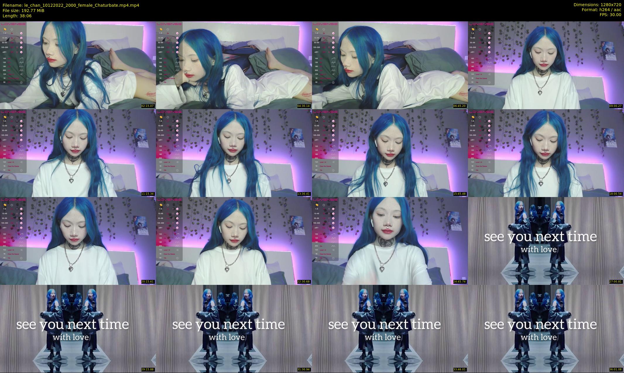 le_chan — 39 minute Chaturbate female cam show recording, 720p, Dec 10, 2022