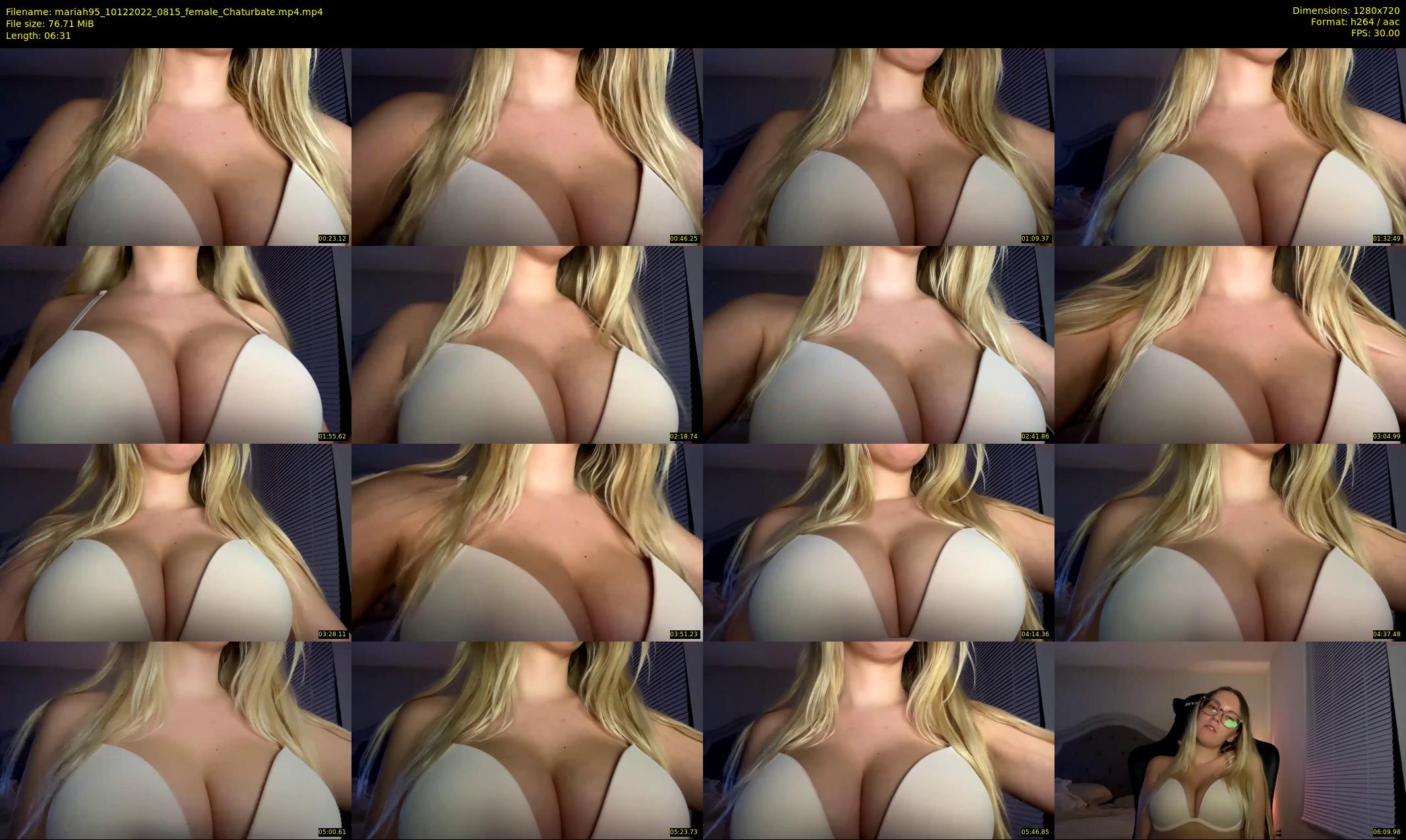 mariah95 — 7 minute Chaturbate female cam show recording, 720p, Dec 10, 2022