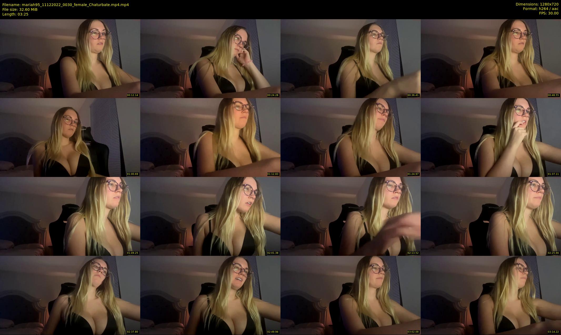 mariah95 — 4 minute Chaturbate female cam show recording, 720p, Dec 11, 2022