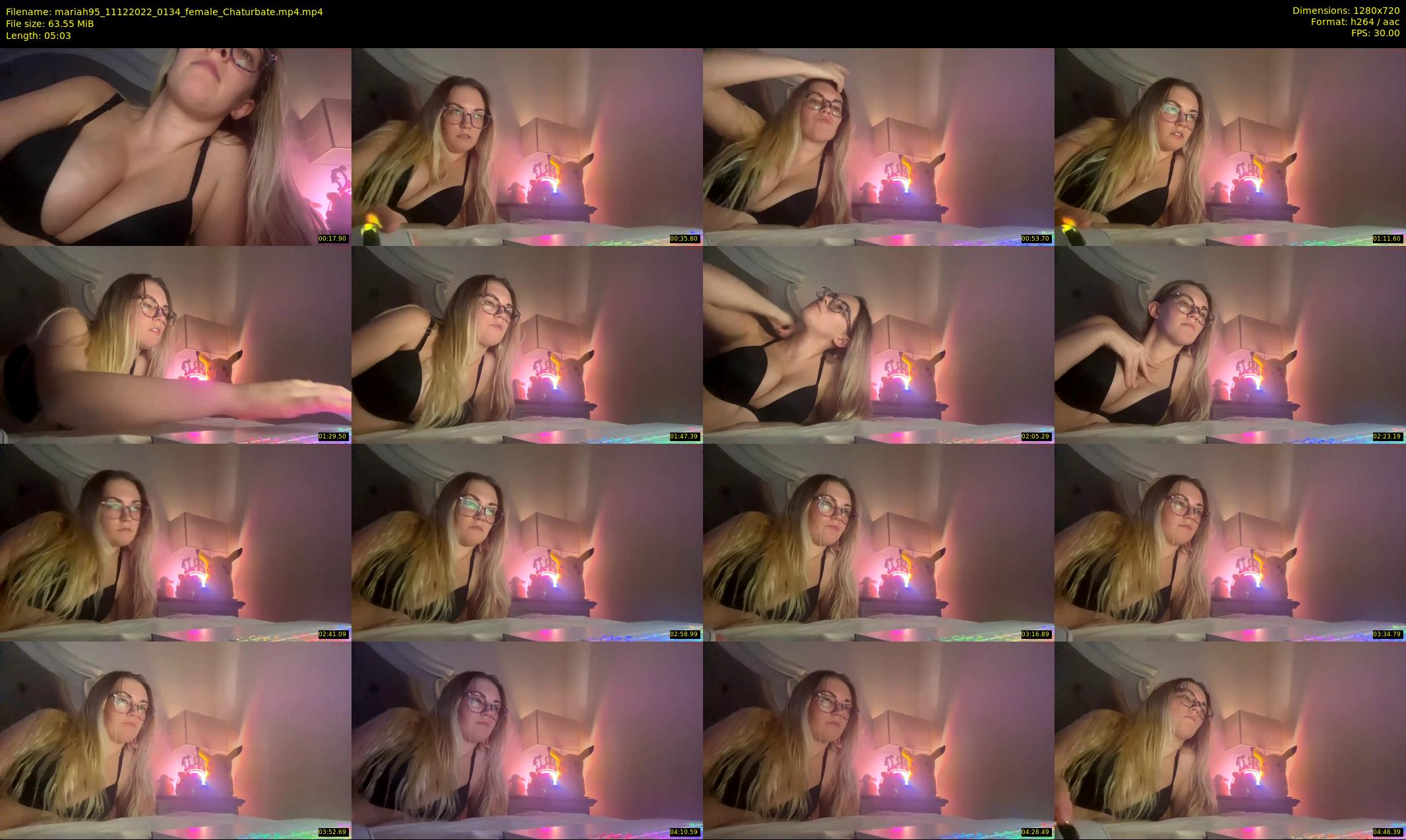 mariah95 — 6 minute Chaturbate female cam show recording, 720p, Dec 11, 2022