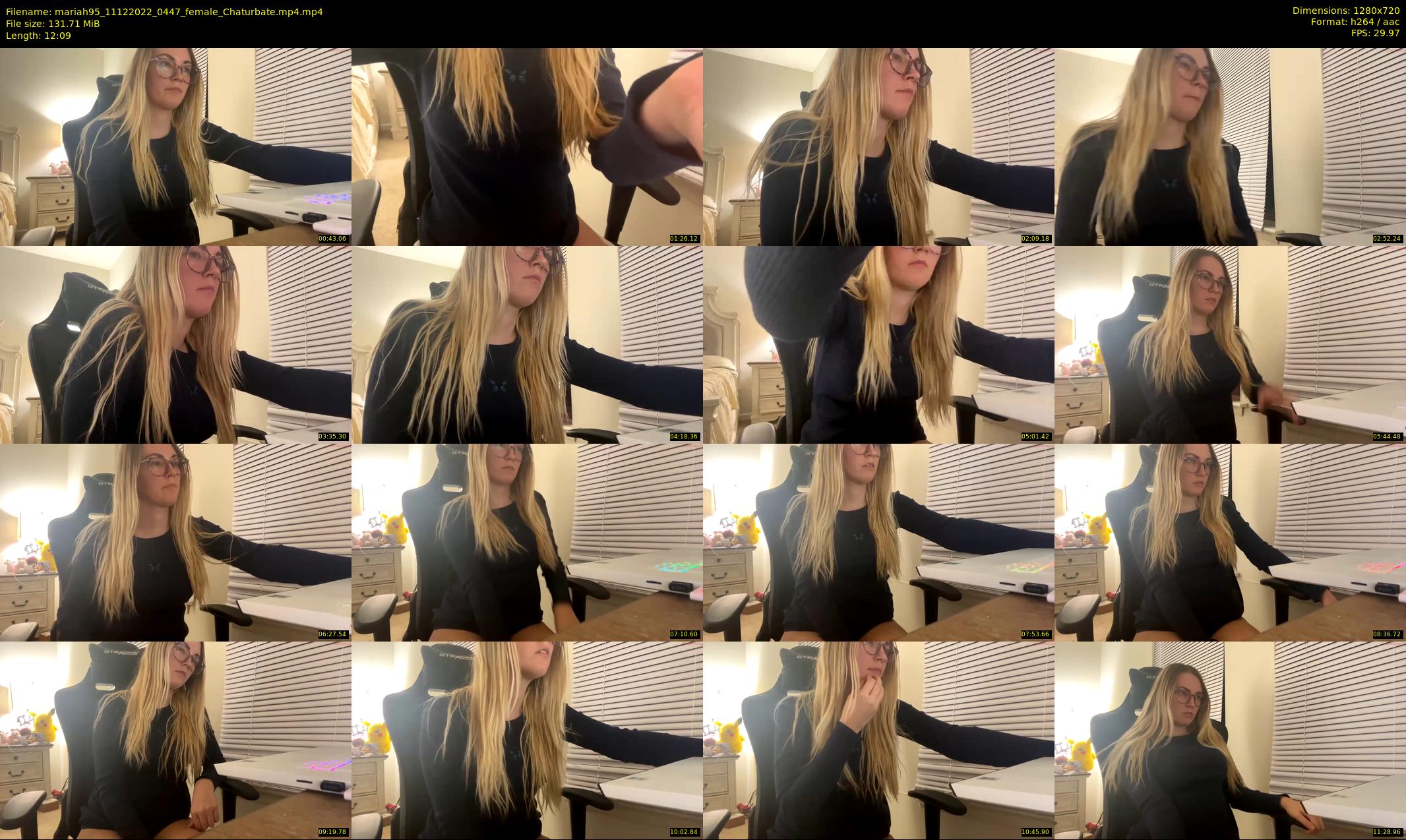 mariah95 — 13 minute Chaturbate female cam show recording, 720p, Dec 11, 2022