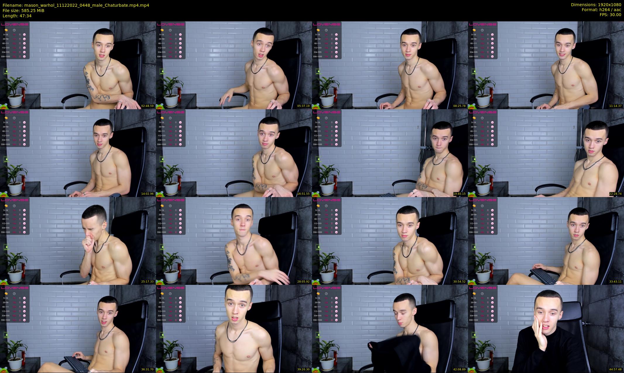 mason_warhol — 48 minute Chaturbate male cam show recording, 1080p, Dec 11, 2022