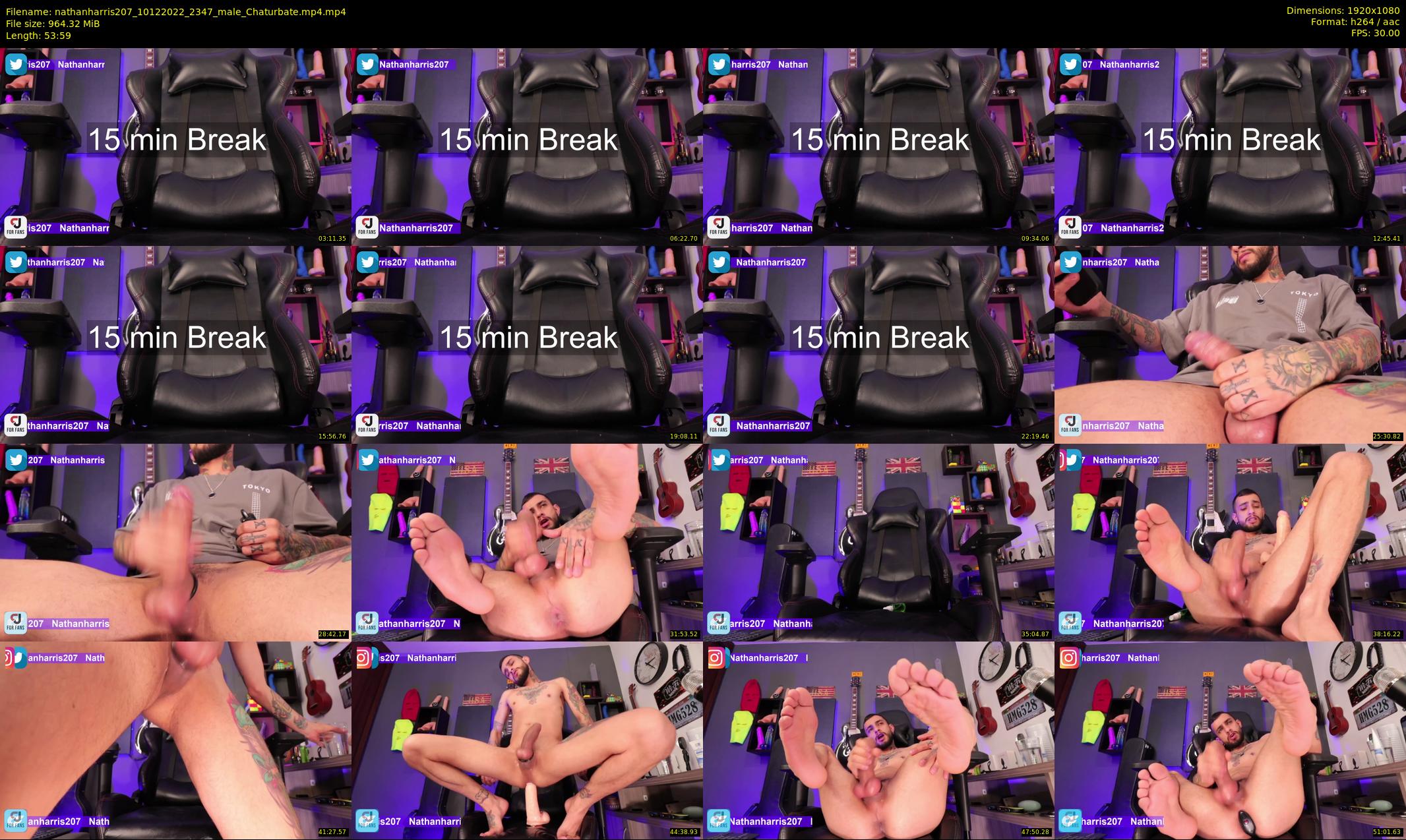 nathanharris207 — 54 minute Chaturbate male cam show recording, 1080p, Dec 10, 2022