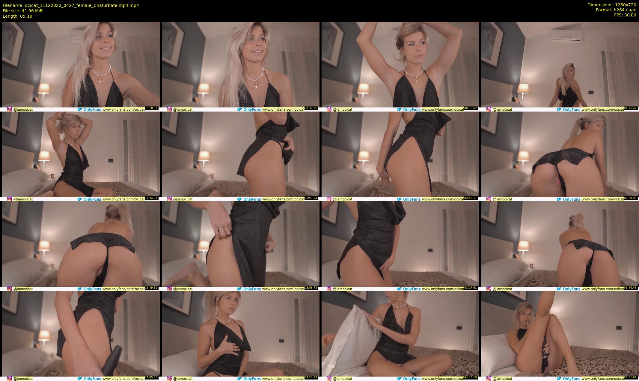 ocicat — 6 minute Chaturbate female cam show recording, 720p, Dec 11, 2022