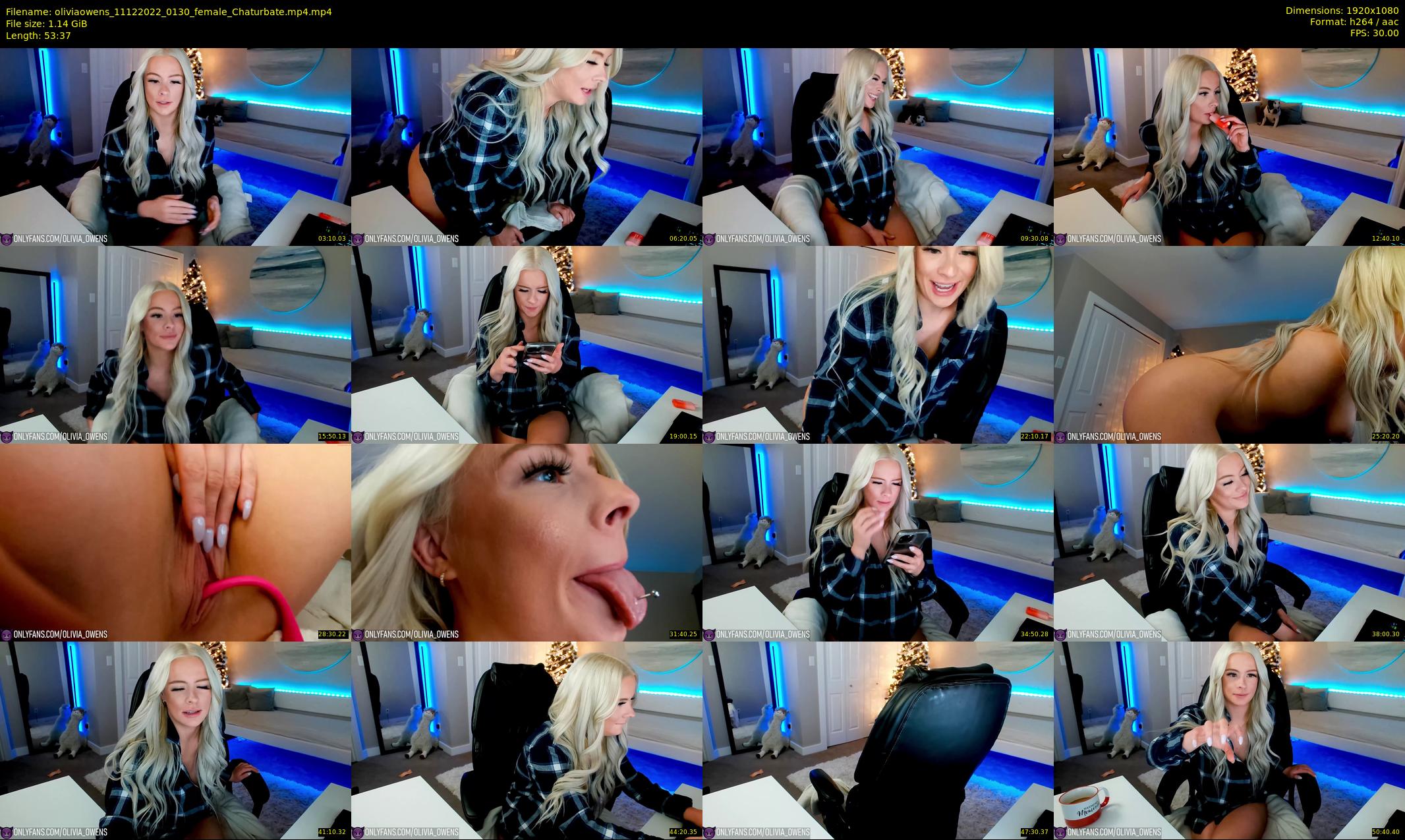 oliviaowens — 54 minute Chaturbate female cam show recording, 1080p, Dec 11, 2022