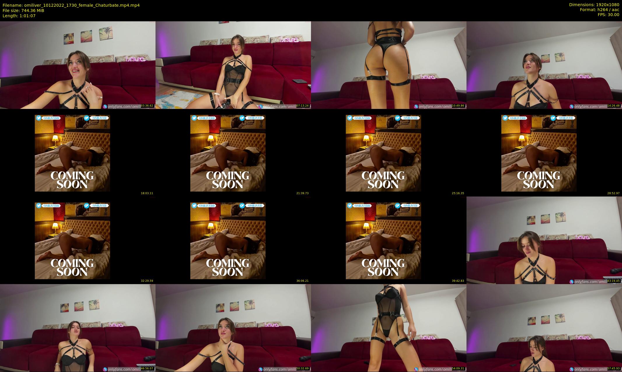 omiliver — 62 minute Chaturbate female cam show recording, 1080p, Dec 10, 2022
