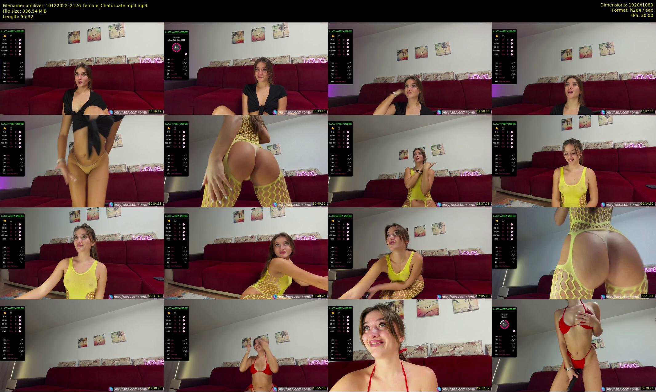 omiliver — 56 minute Chaturbate female cam show recording, 1080p, Dec 10, 2022