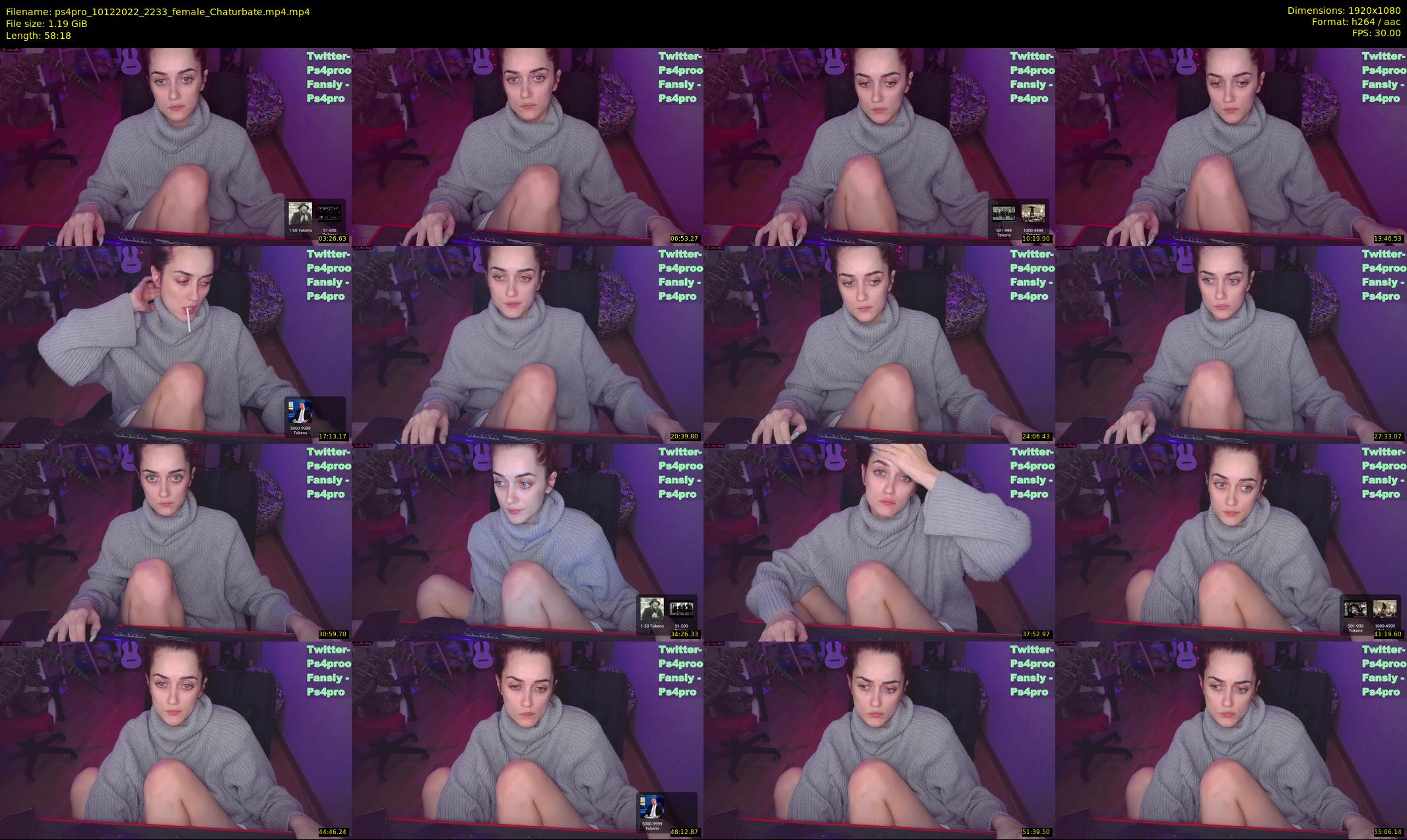 ps4pro — 59 minute Chaturbate female cam show recording, 1080p, Dec 10, 2022