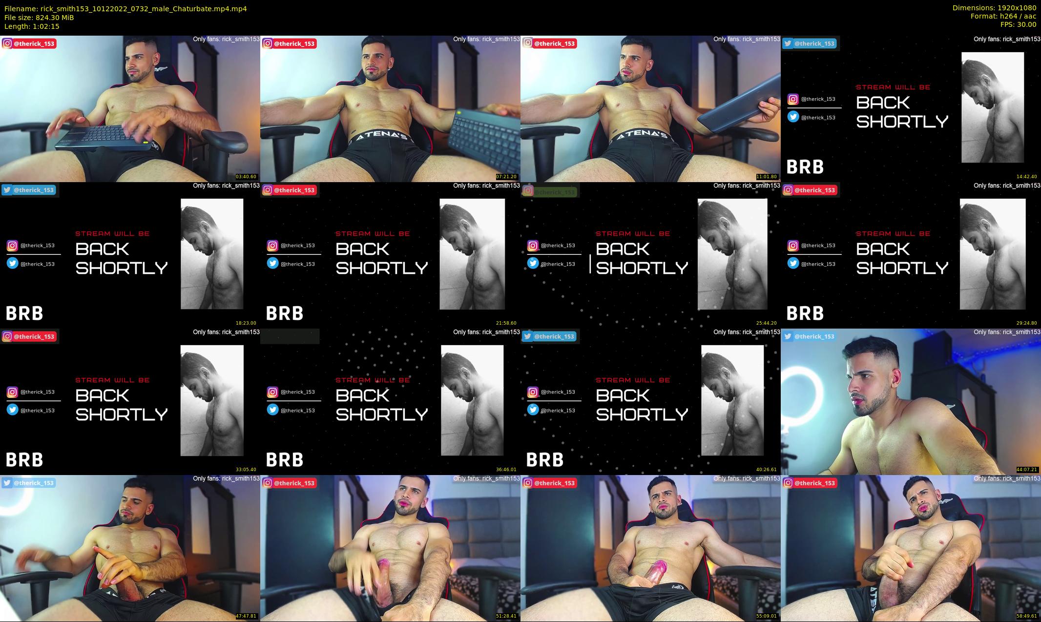 rick_smith153 — 63 minute Chaturbate male cam show recording, 1080p, Dec 10, 2022