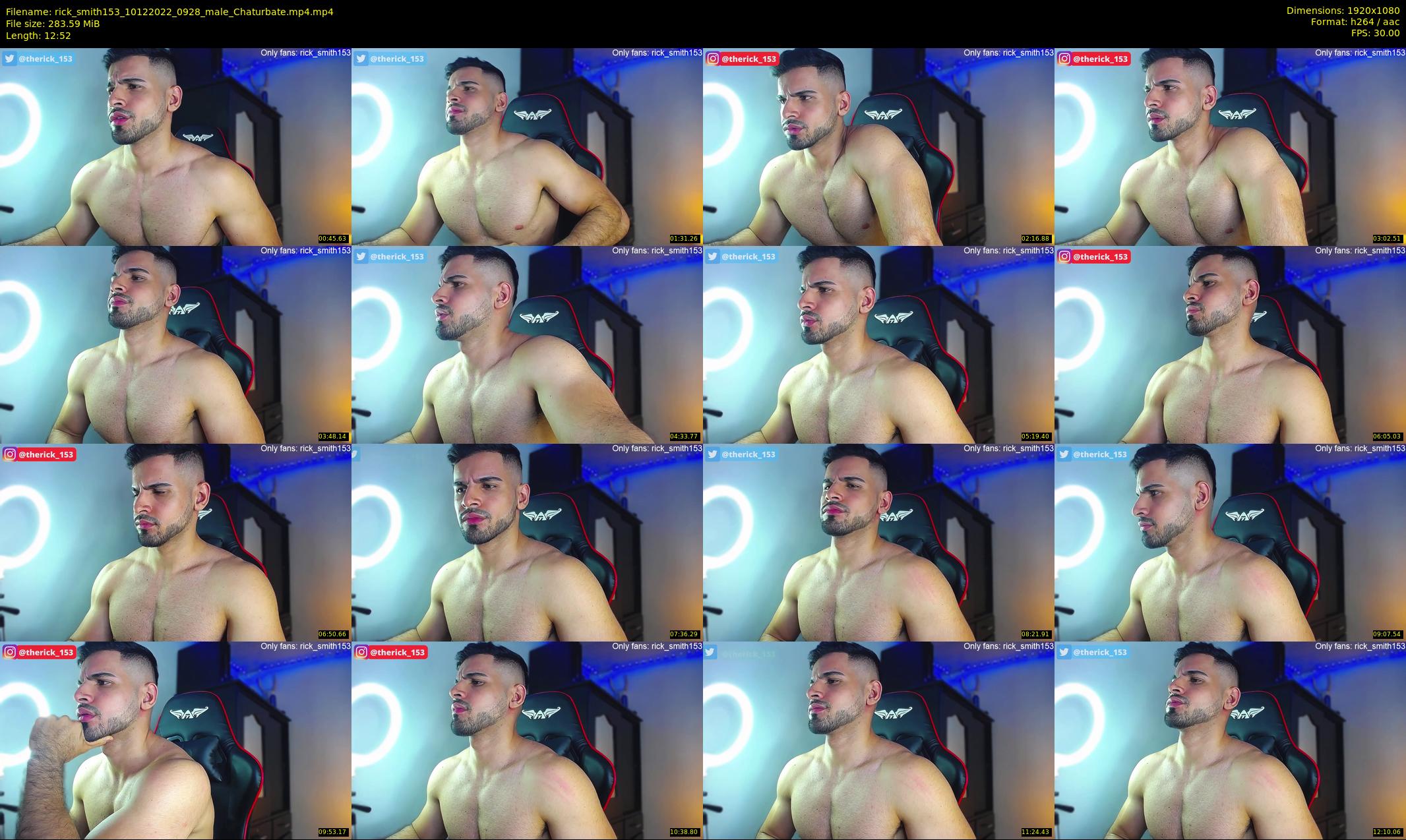 rick_smith153 — 13 minute Chaturbate male cam show recording, 1080p, Dec 10, 2022