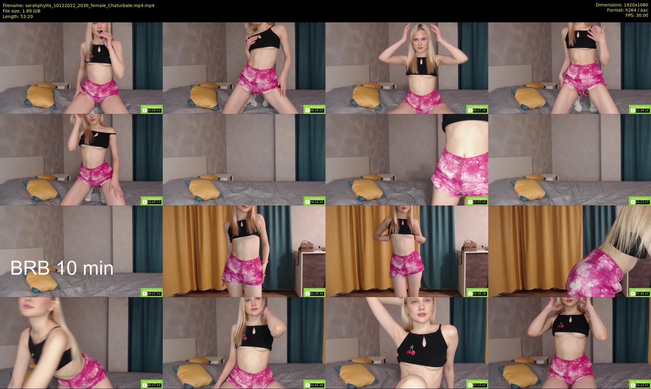 sarahphyllis — 54 minute Chaturbate female cam show recording, 1080p, Dec 10, 2022