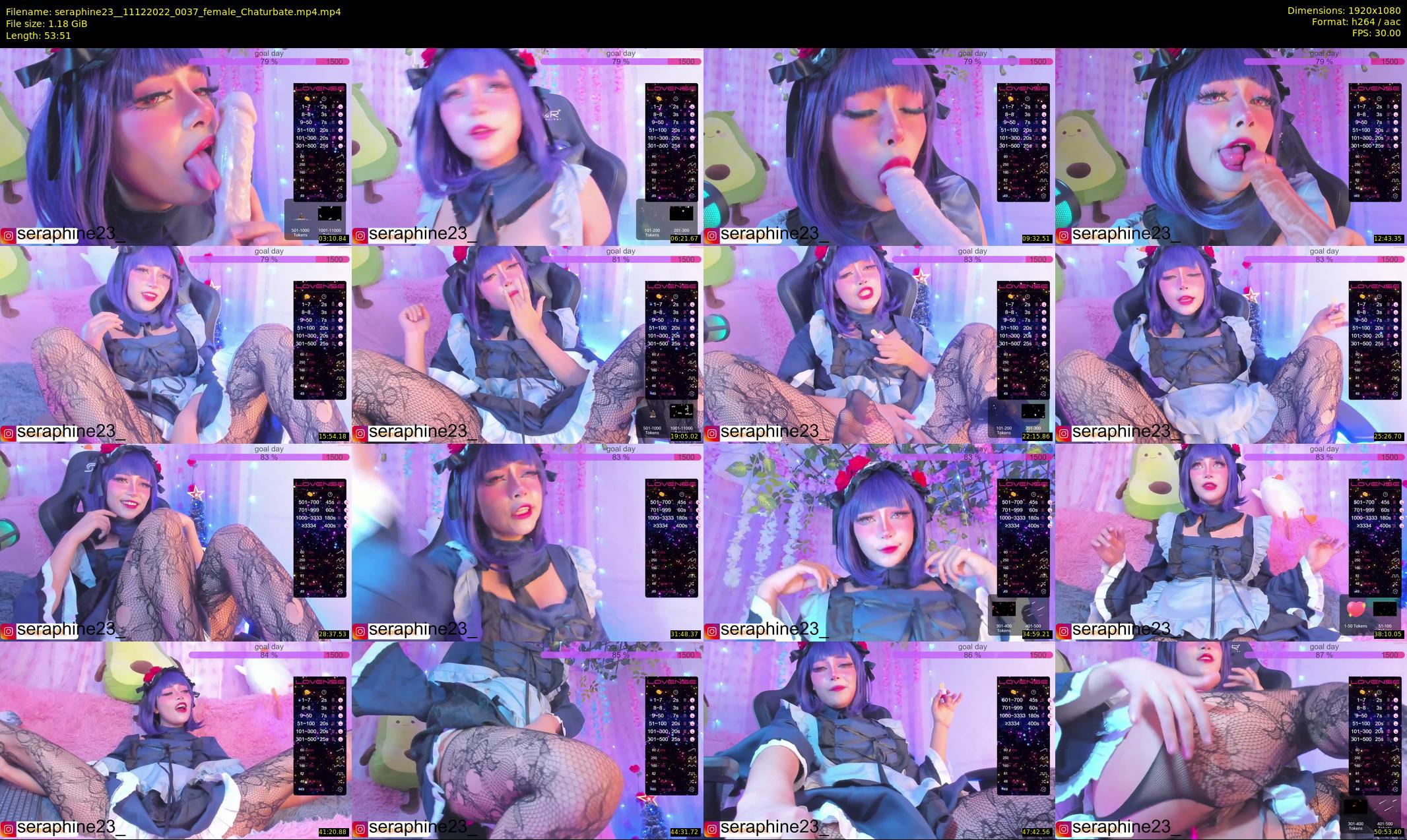 seraphine23_ — 54 minute Chaturbate female cam show recording, 1080p, Dec 11, 2022