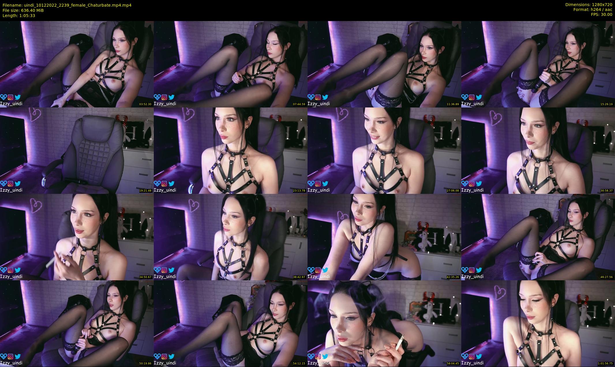 uindi — 66 minute Chaturbate female cam show recording, 720p, Dec 10, 2022