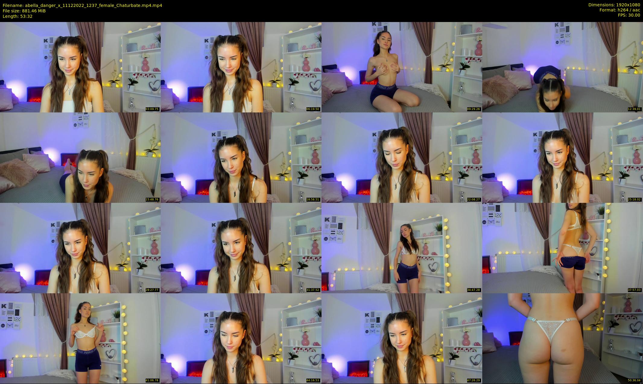 abella_danger_x — 54 minute Chaturbate female cam show recording, 1080p, Dec 11, 2022