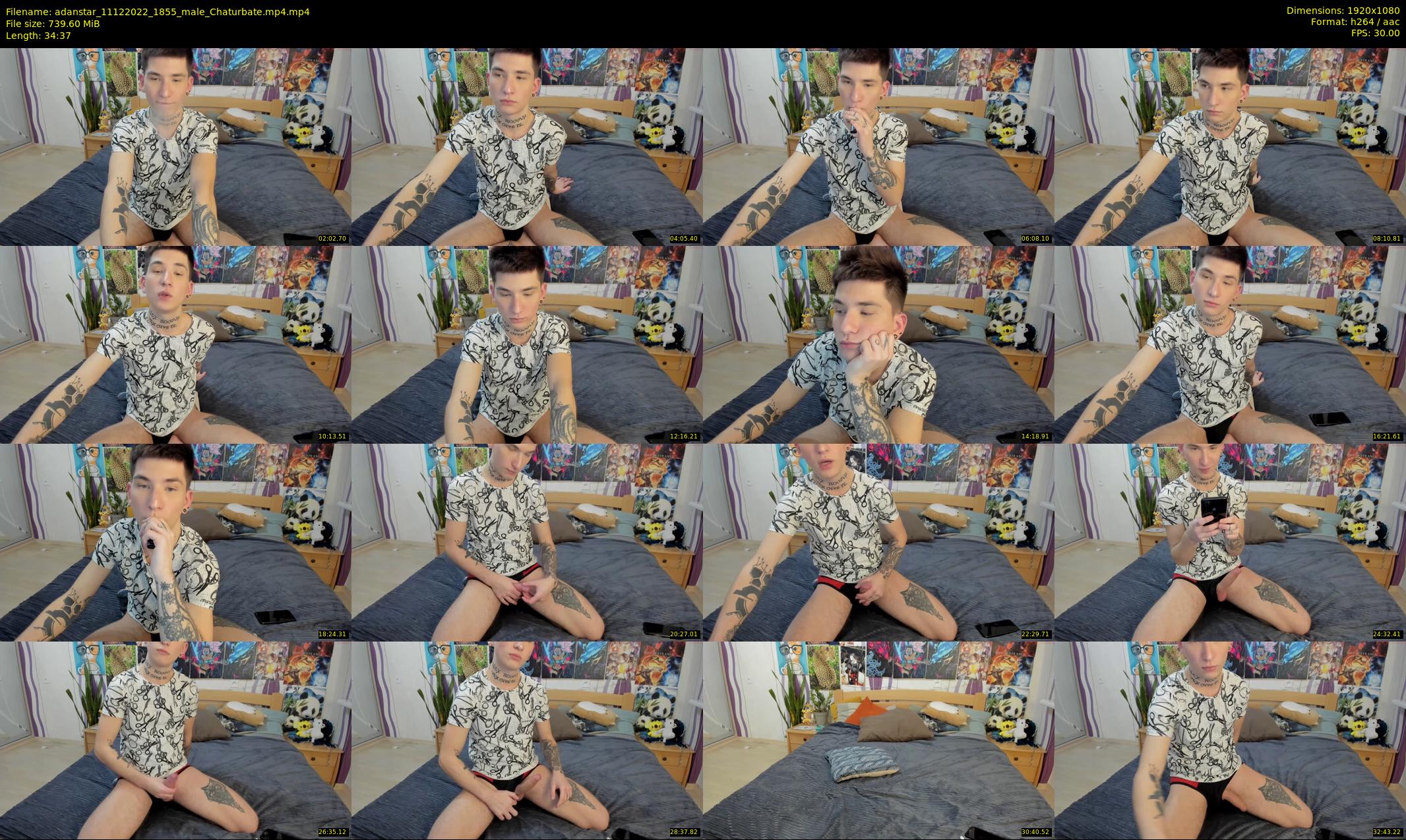 adanstar — 35 minute Chaturbate male cam show recording, 1080p, Dec 11, 2022