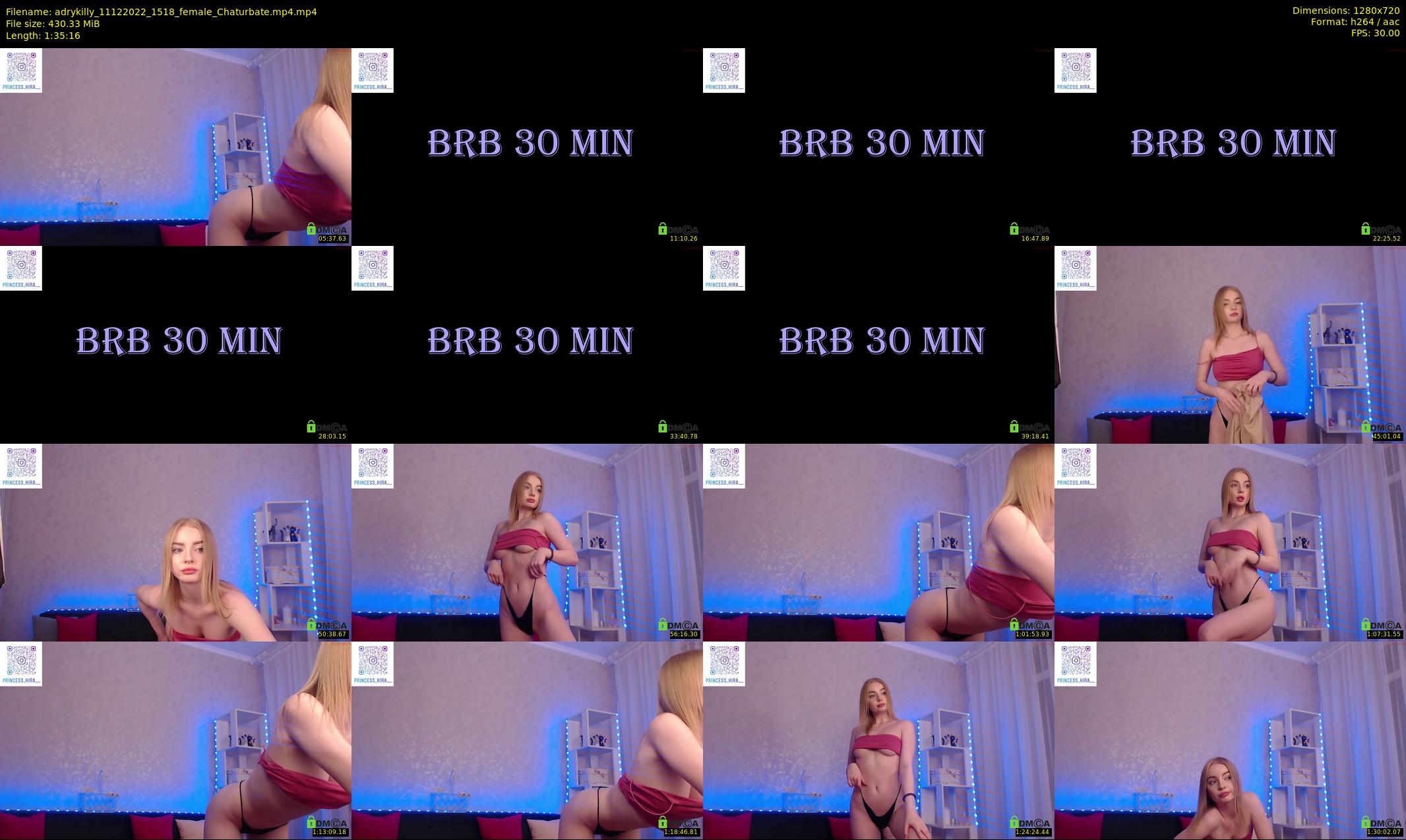 adrykilly — 96 minute Chaturbate female cam show recording, 720p, Dec 11, 2022