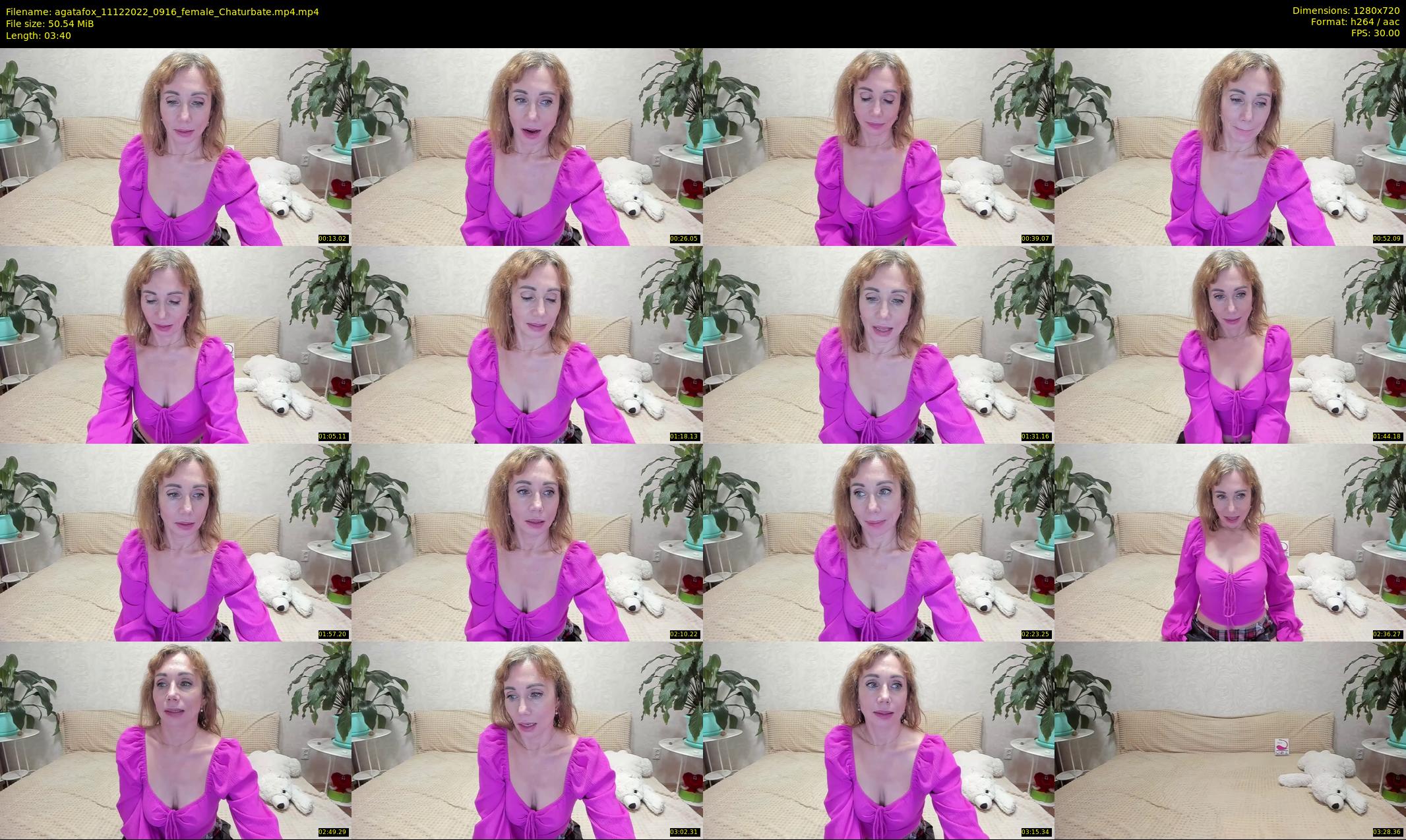 agatafox — 4 minute Chaturbate female cam show recording, 720p, Dec 11, 2022