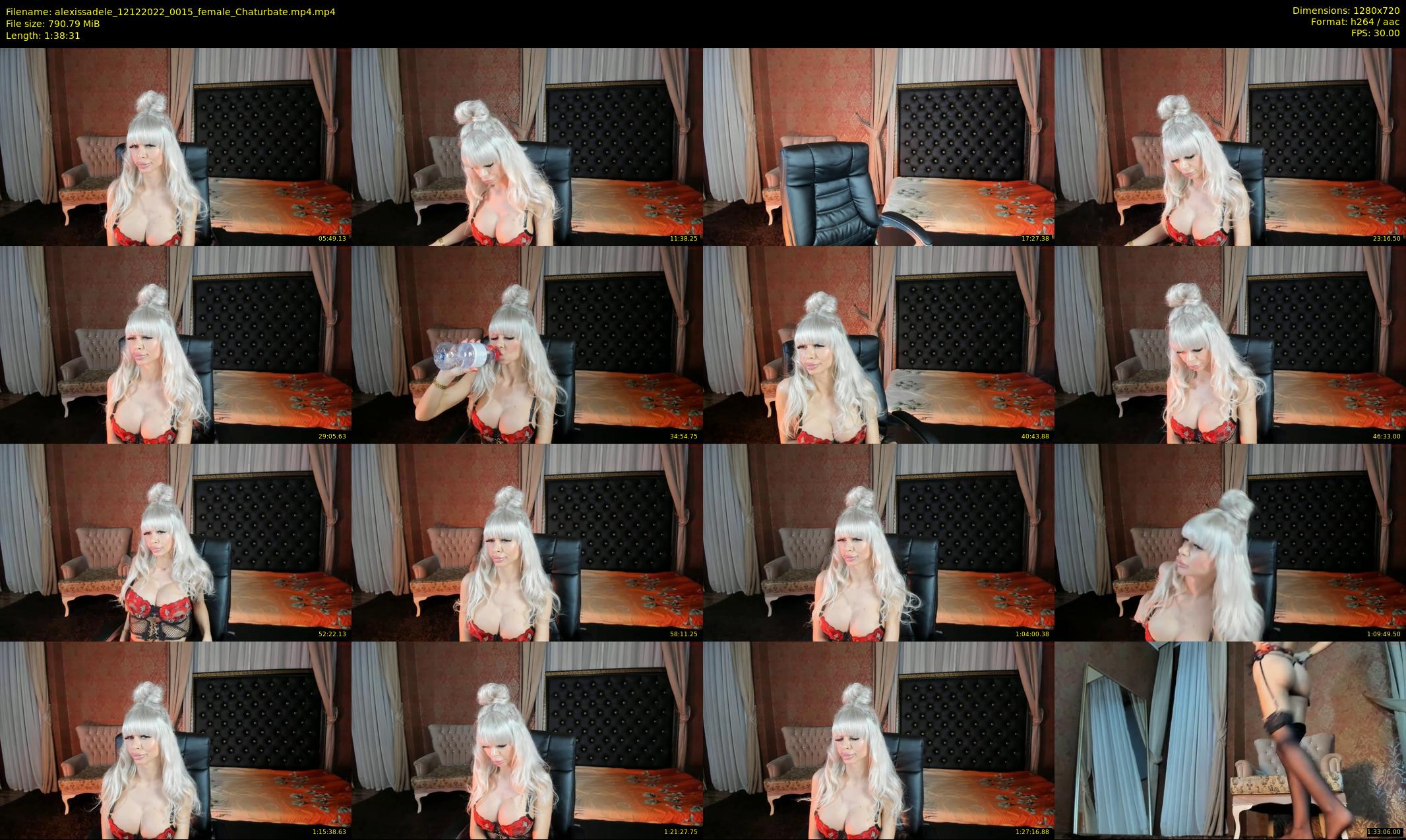 alexissadele — 99 minute Chaturbate female cam show recording, 720p, Dec 12, 2022