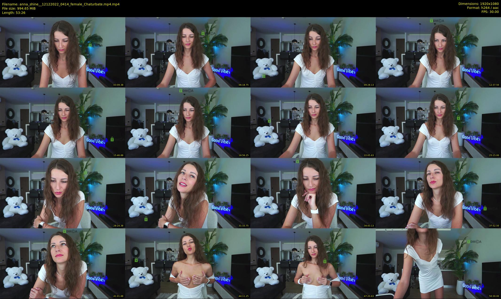 anna_shine_ — 54 minute Chaturbate female cam show recording, 1080p, Dec 12, 2022