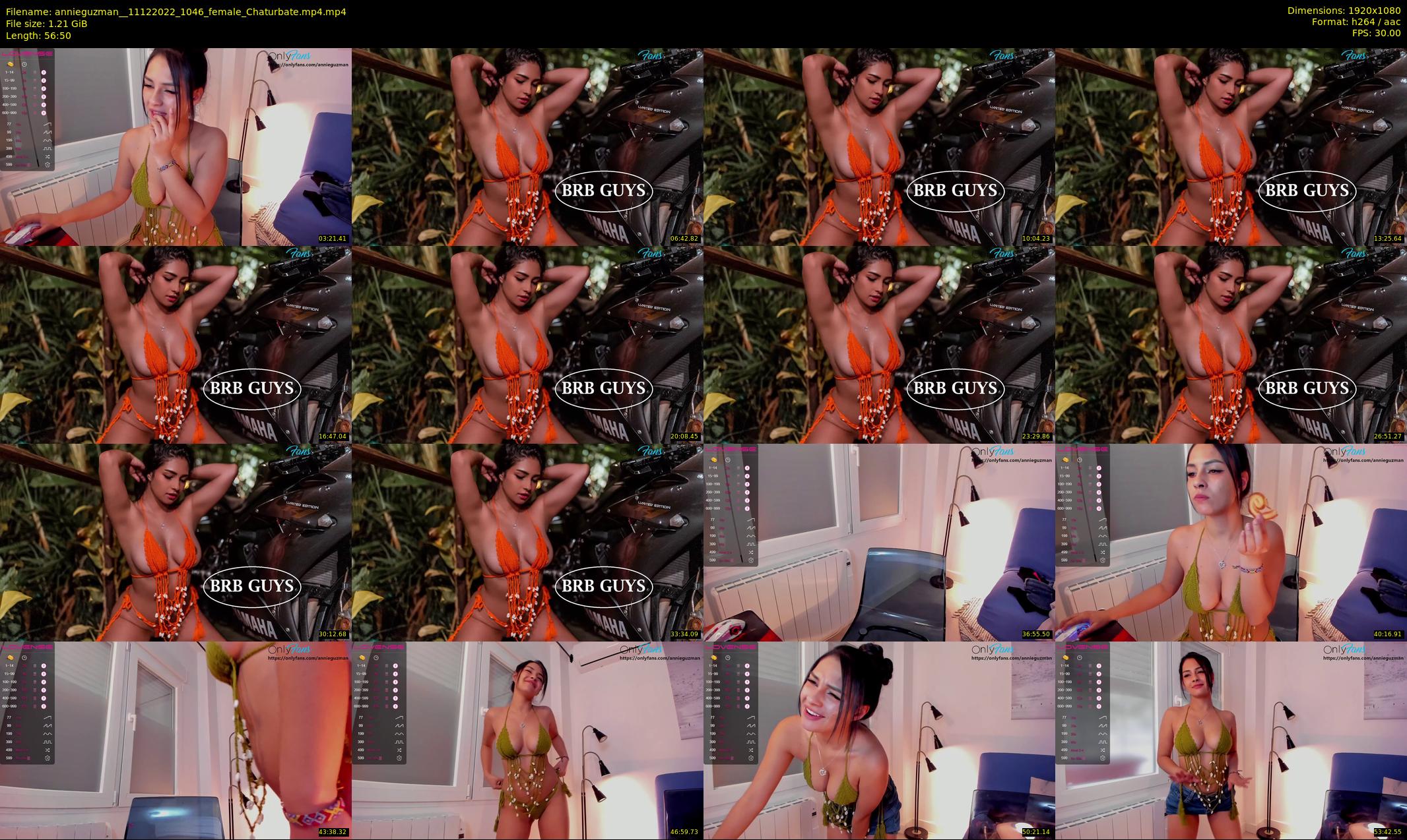 annieguzman_ — 57 minute Chaturbate female cam show recording, 1080p, Dec 11, 2022