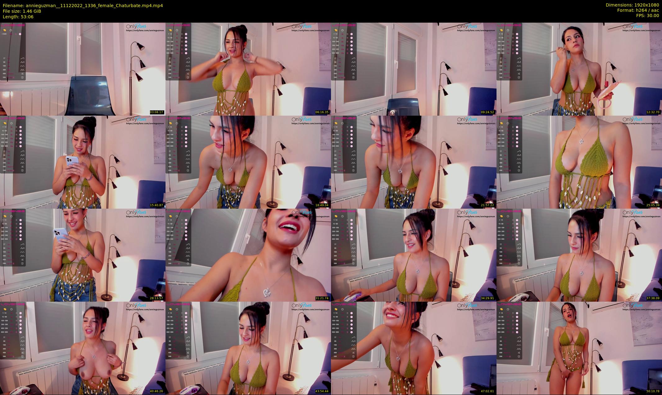 annieguzman_ — 54 minute Chaturbate female cam show recording, 1080p, Dec 11, 2022